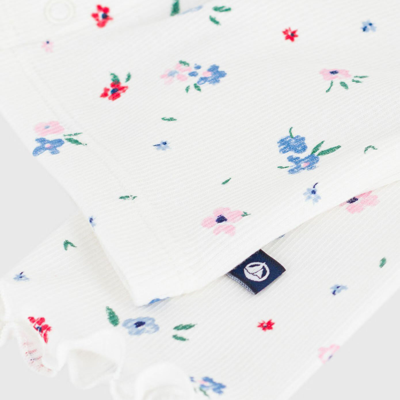 Baby Girls White Floral Cotton Cardigan