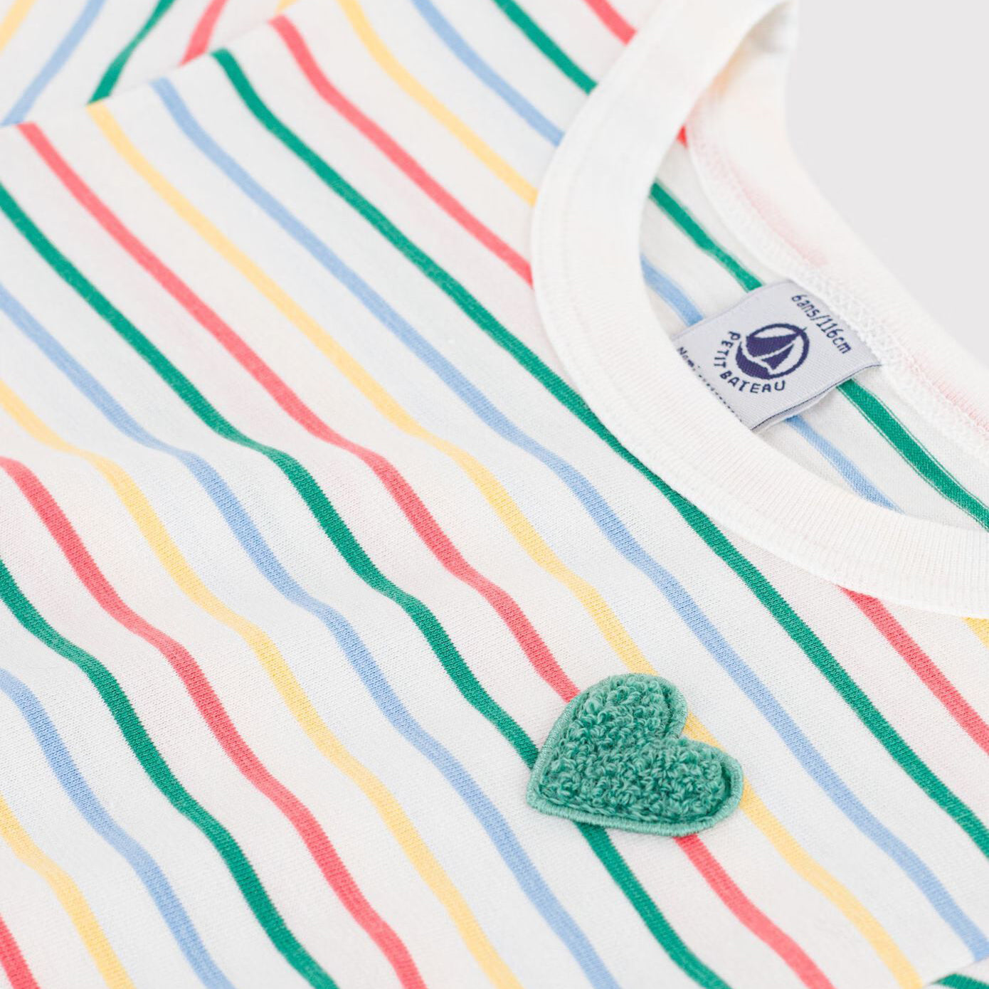 Girls Multicolor Stripes Cotton Dress