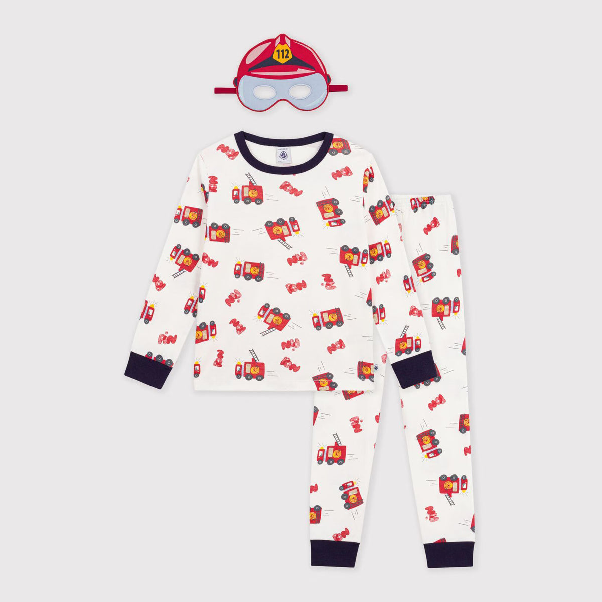 Ensemble pyjama en coton blanc imprimé pour garçon