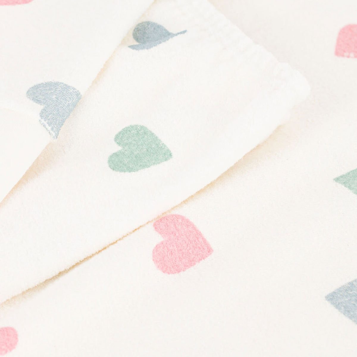 Girls Multicolor Heart Cotton Nightwear Set
