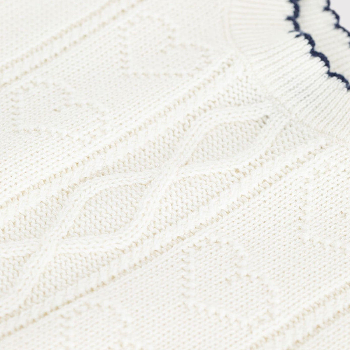 Baby Girls White Wool Vest