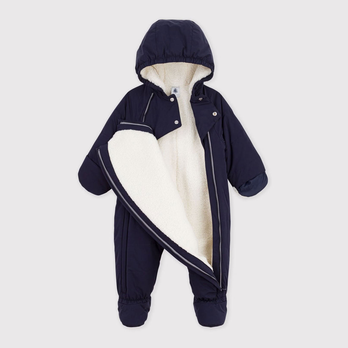 Baby Boys & Girls Navy Padded Babysuit
