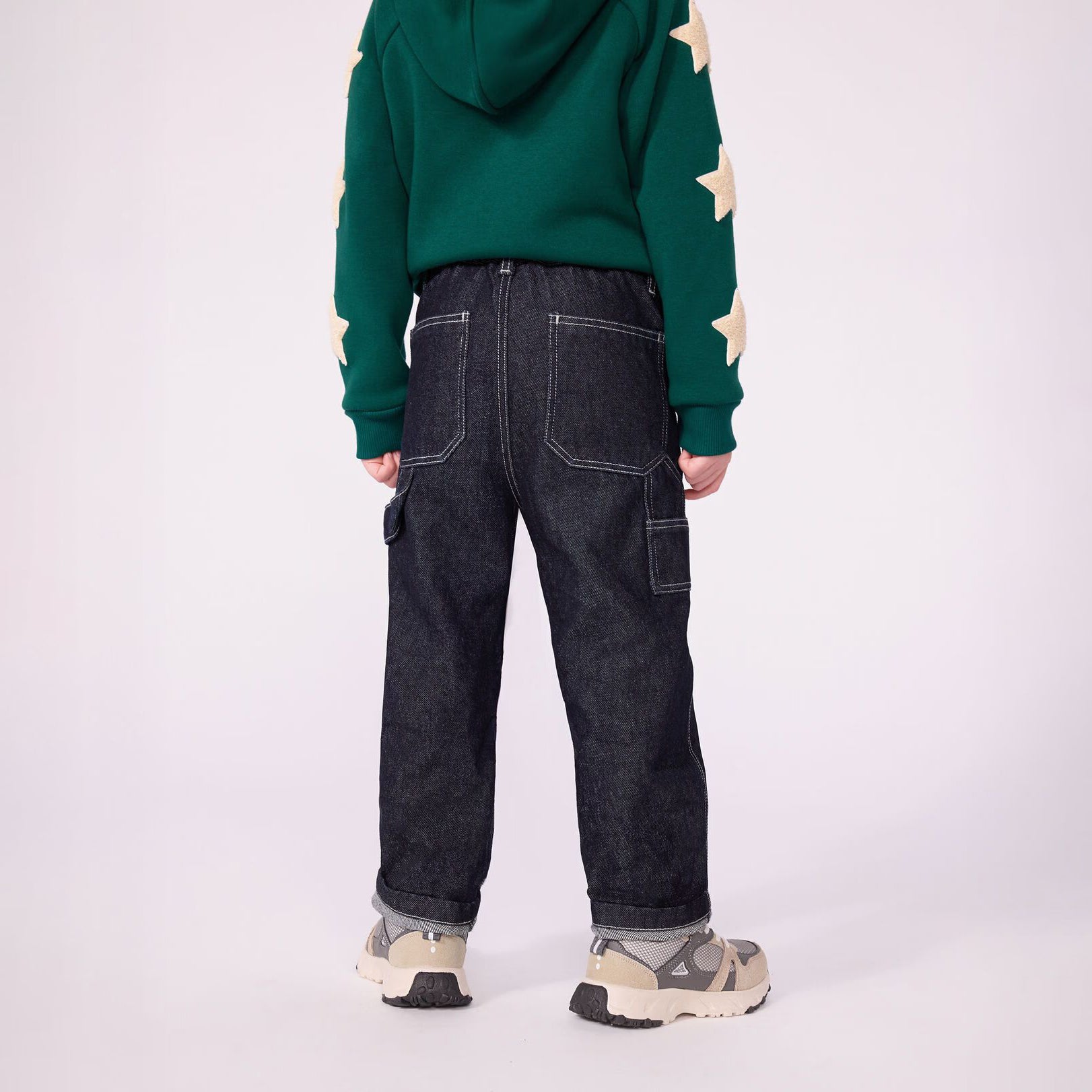 Boys Dark Blue Denim Trousers