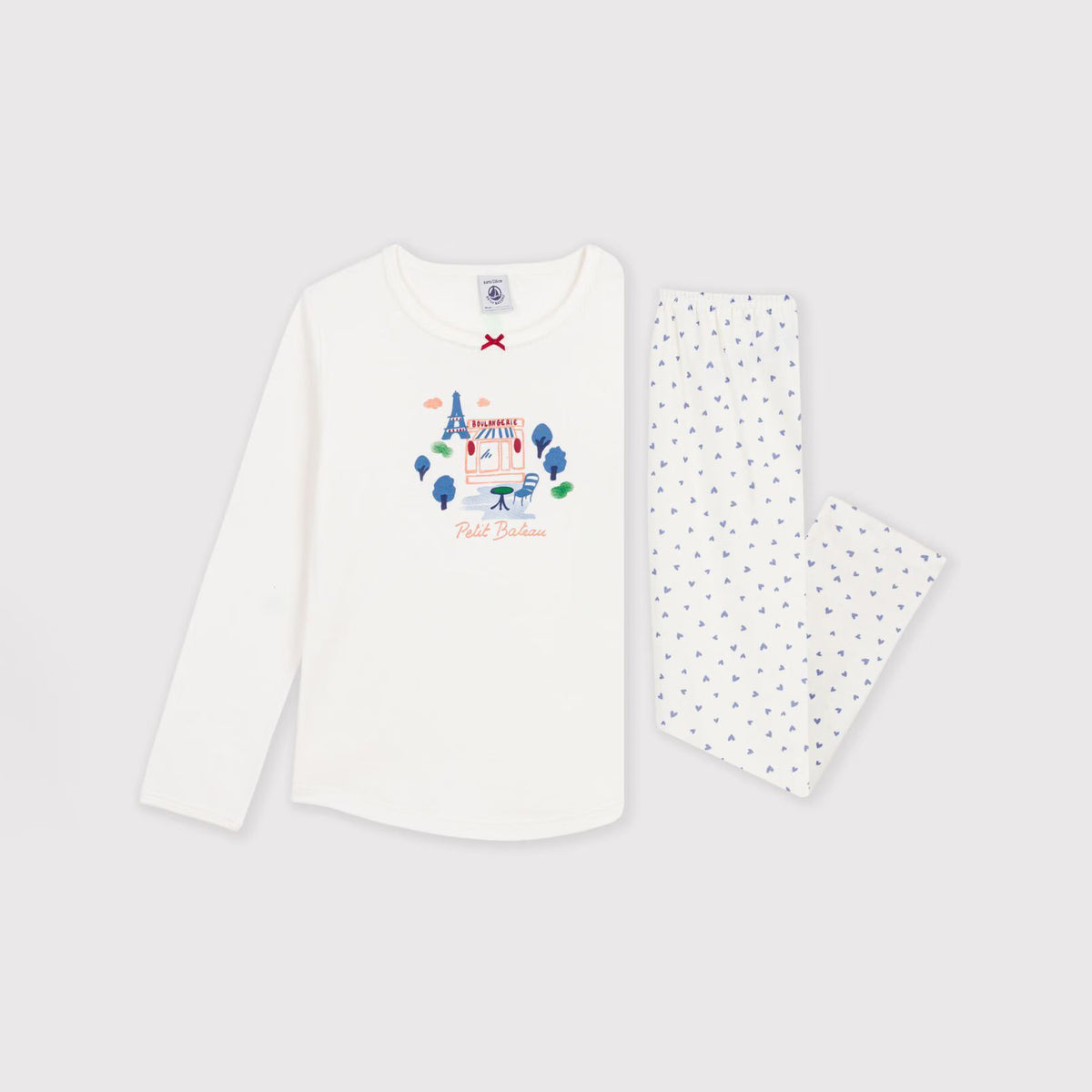 Girls White Cotton Nightwear Set