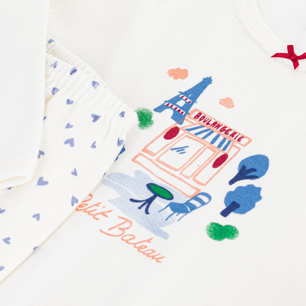 Girls White Cotton Nightwear Set