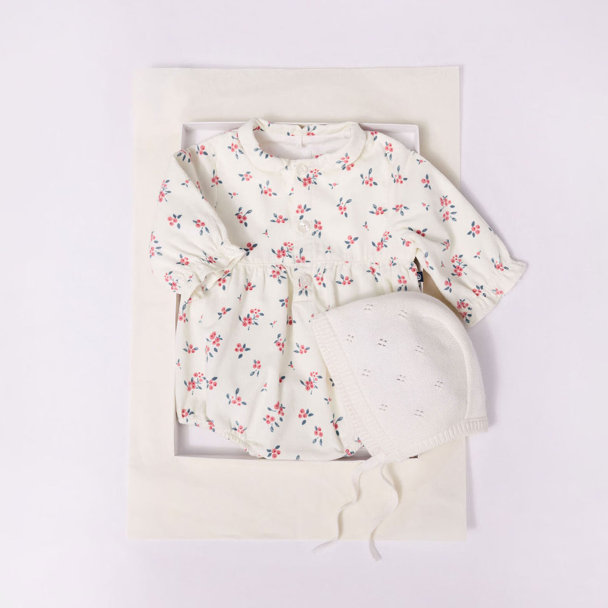 Baby Girls White Wool Hat