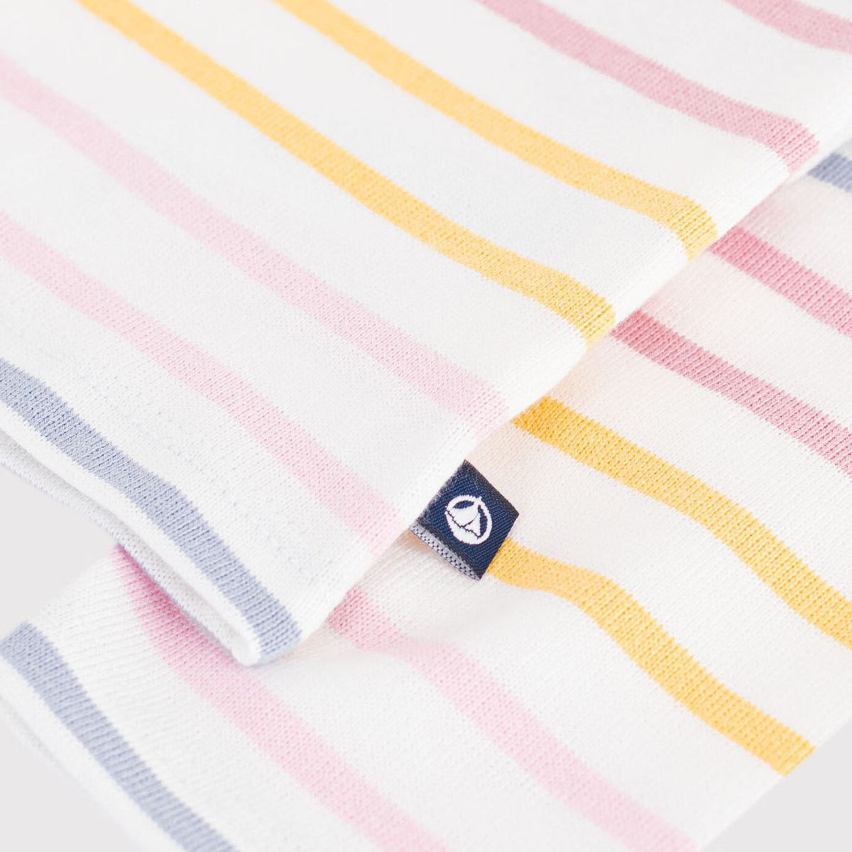 Baby Girls Multicolor Stripes Cotton T-Shirt