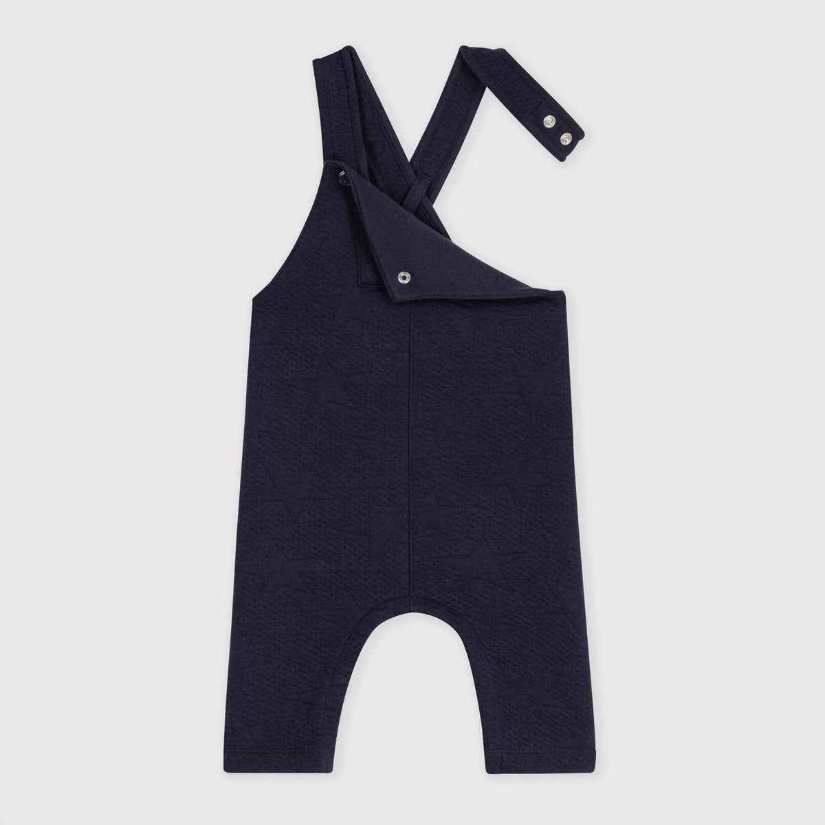 Baby Boys Navy Cotton Jumpsuit