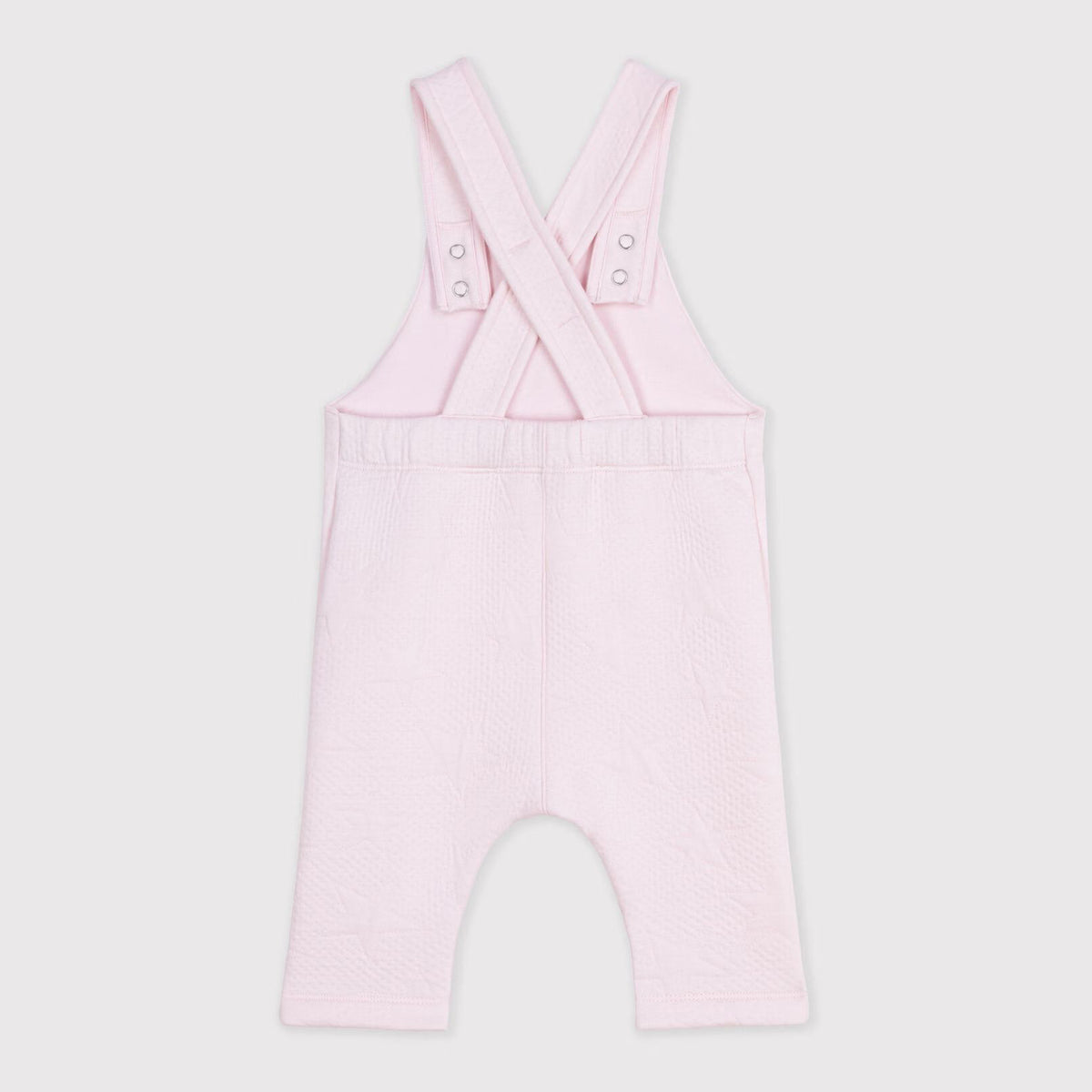 Baby Girls Light Pink Cotton Jumpsuit