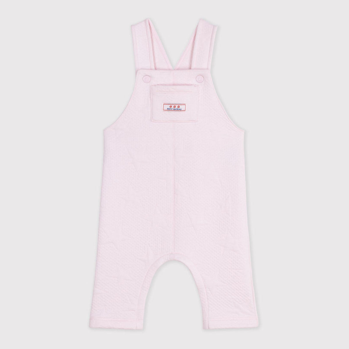 Baby Girls Light Pink Cotton Jumpsuit