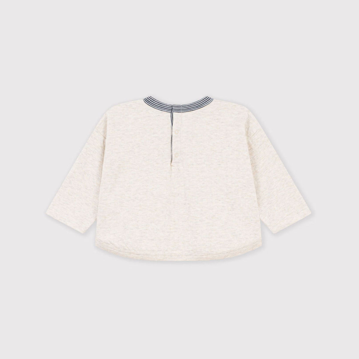 Baby Boys White Printed Cotton T-Shirt