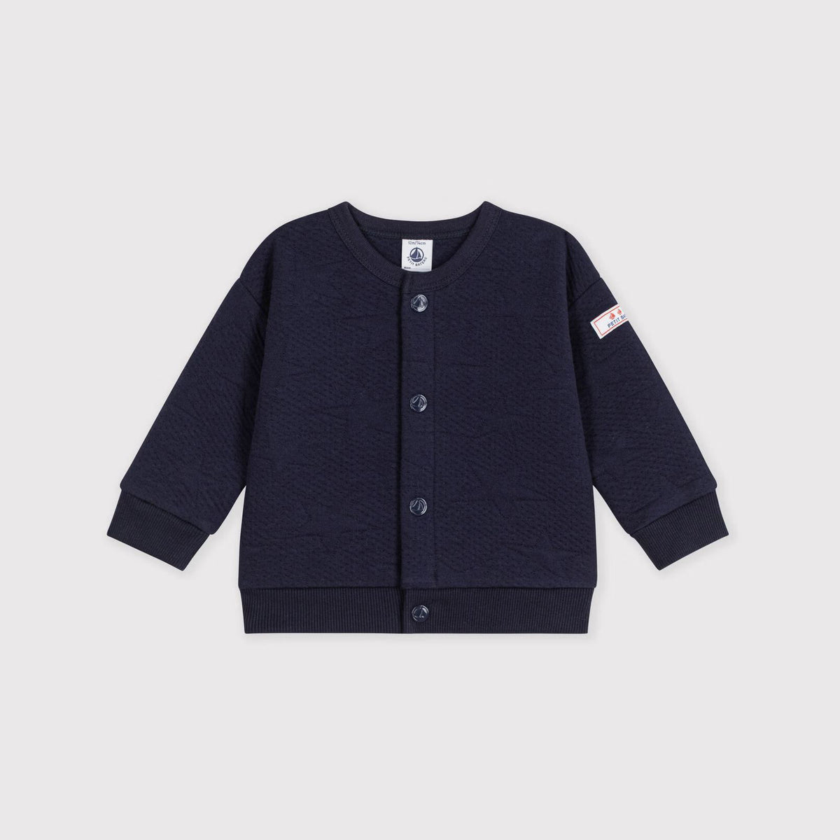 Baby Boys Navy Cotton Cardigan