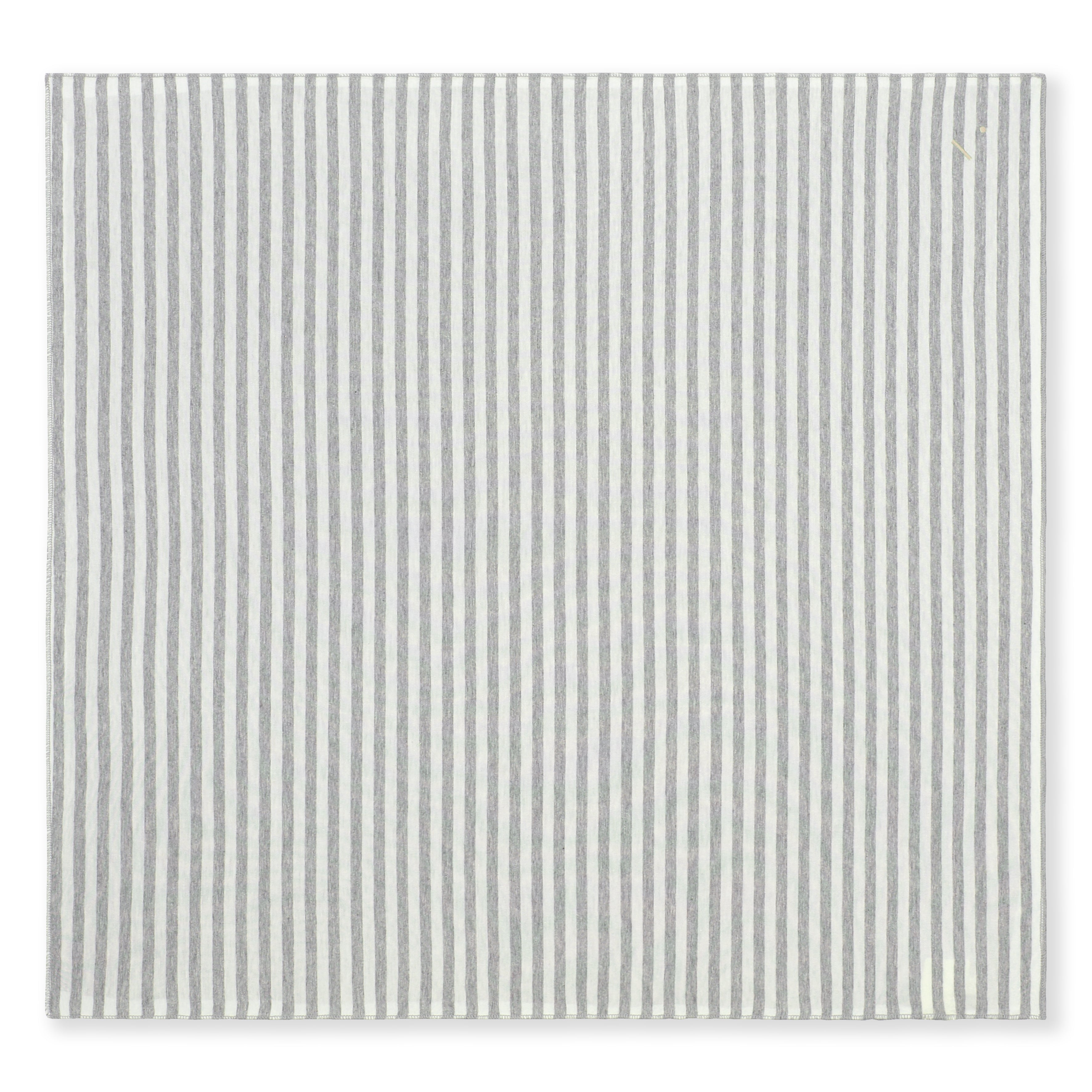 Girls Grey Stripes Cotton Scarf