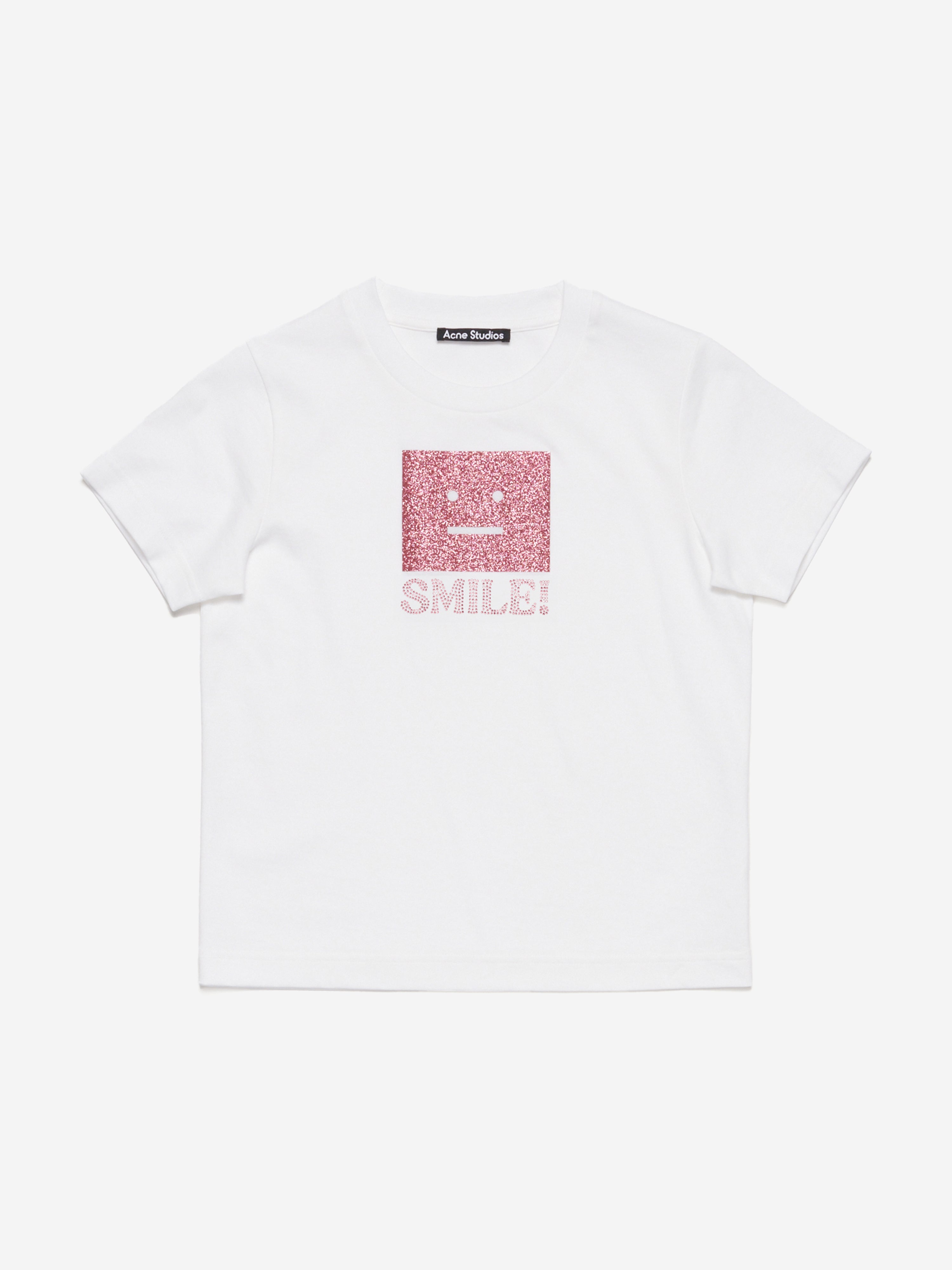 Kids Nash Smiling Face T-Shirt in White