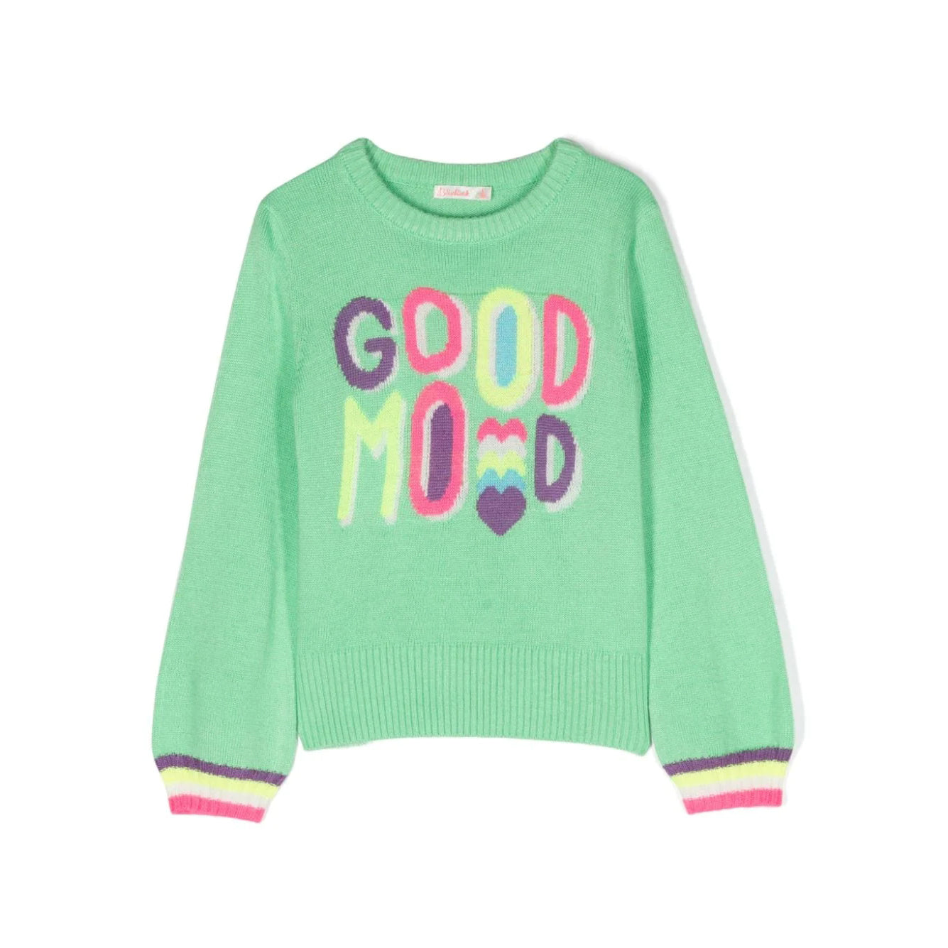 Girls Green Knit Sweater