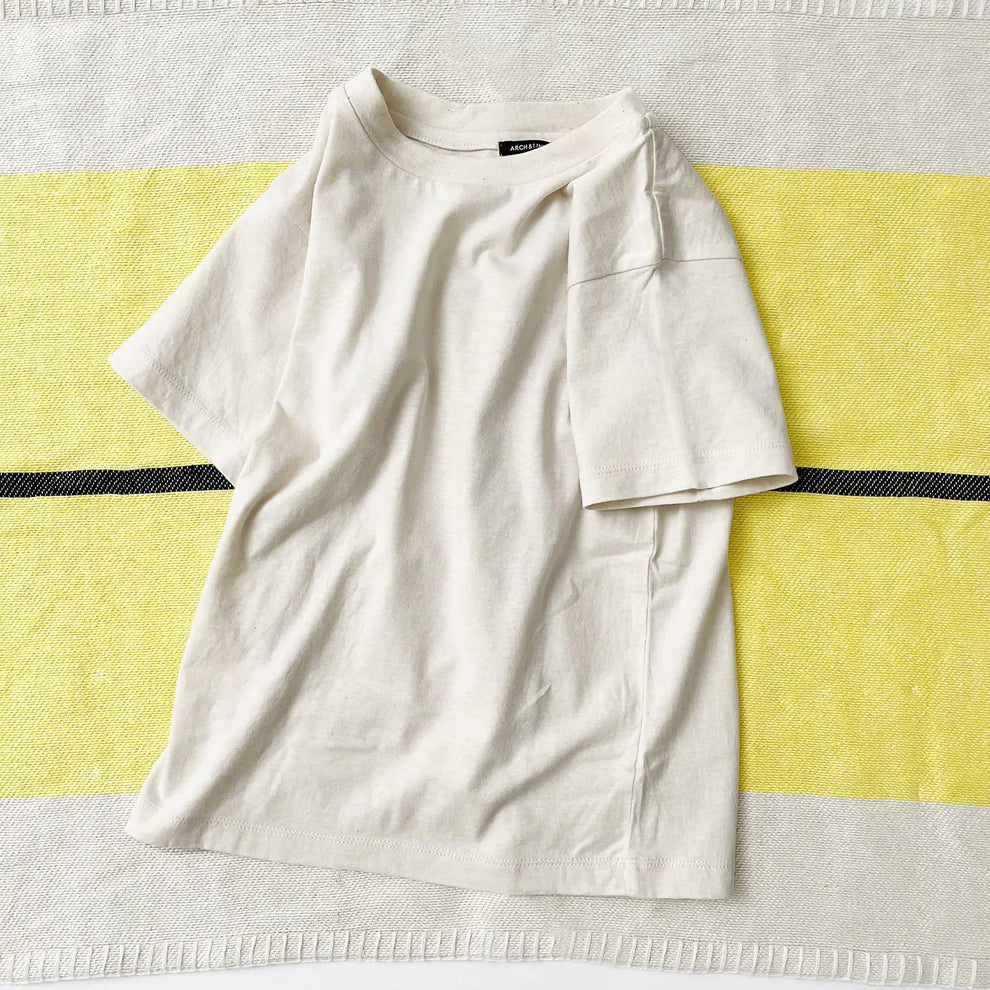 Boys & Girls White Cotton T-Shirt