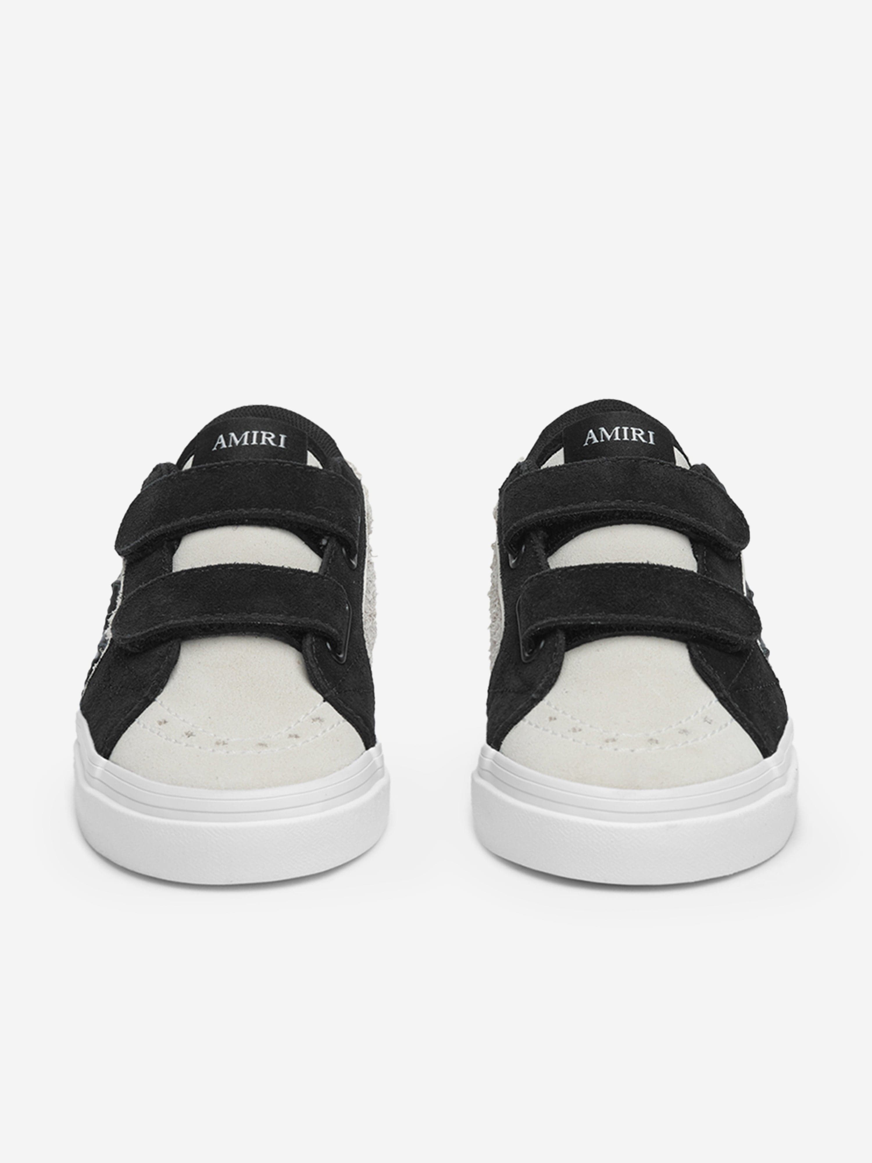Kids Leather Sunset Skate Low Trainers in Black