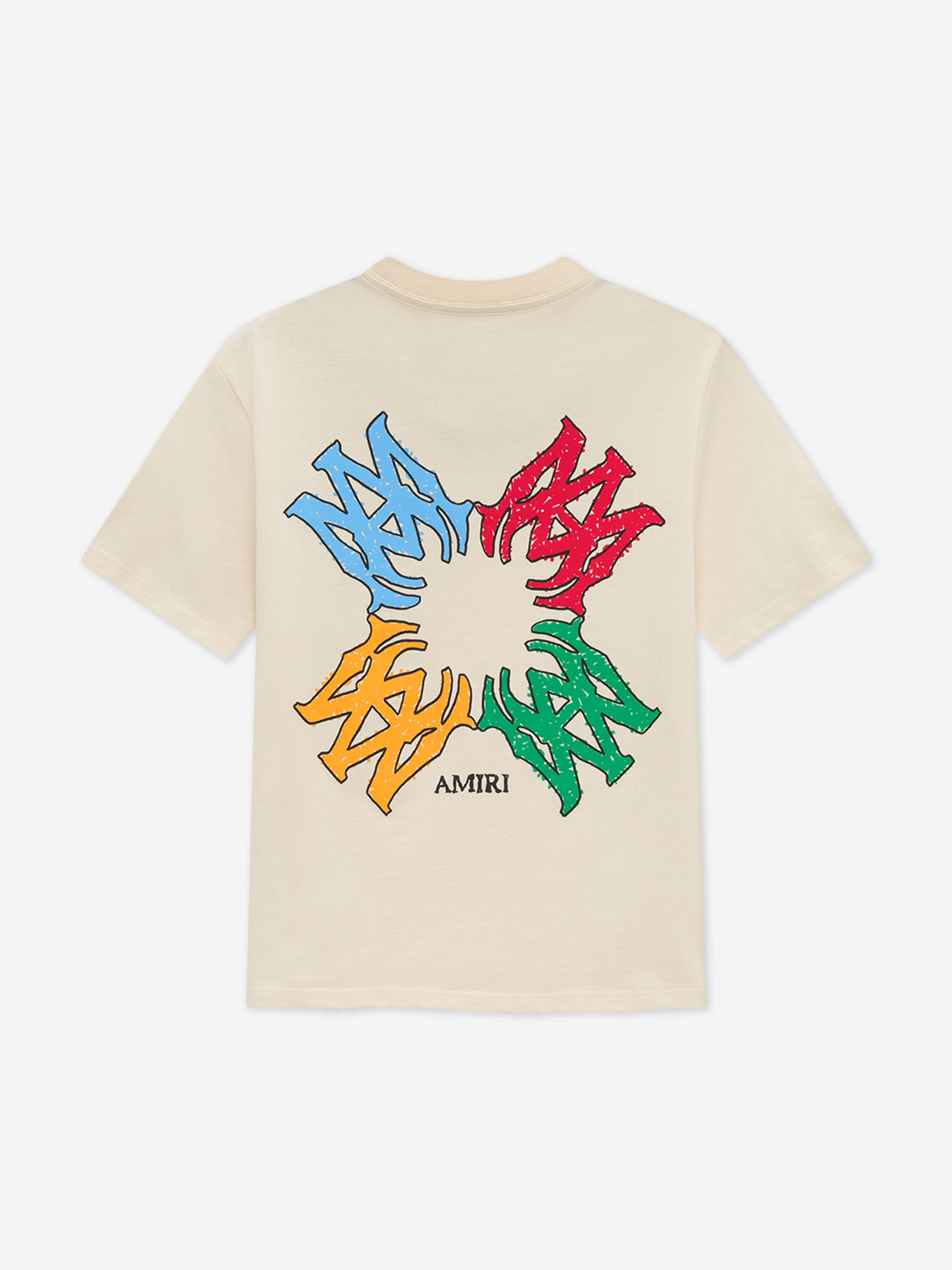 Kids MA Quad Scribble T-Shirt in Ivory