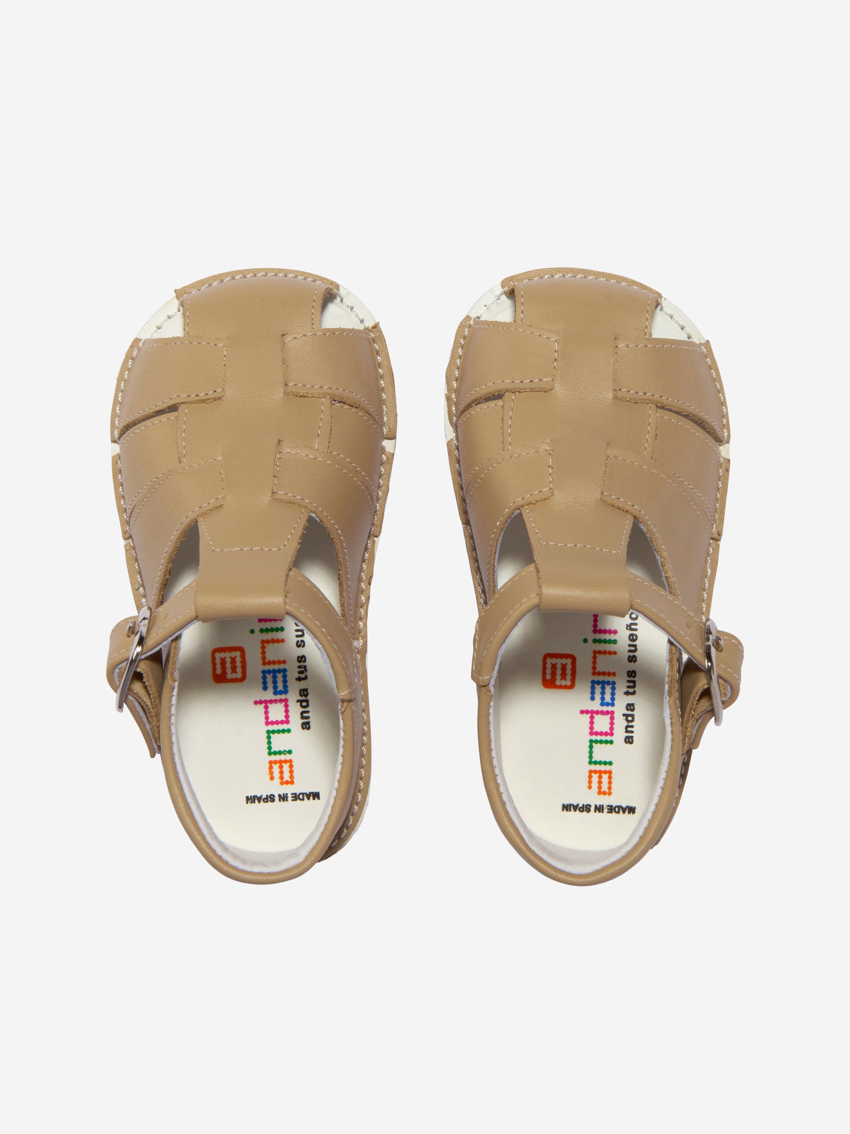 Baby Buckle Strap Sandals in Brown