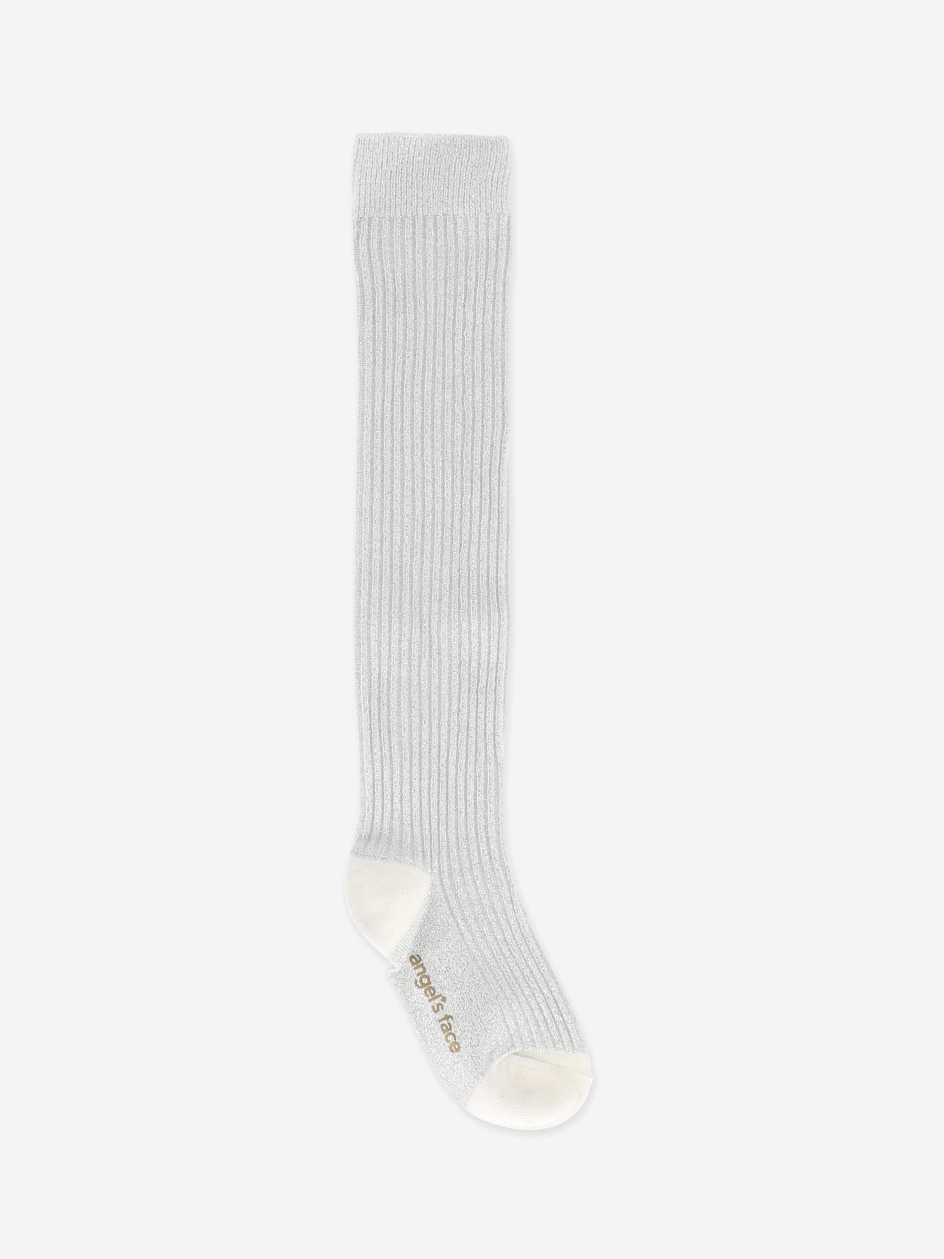Girls Lucy Sparkle Socks in White