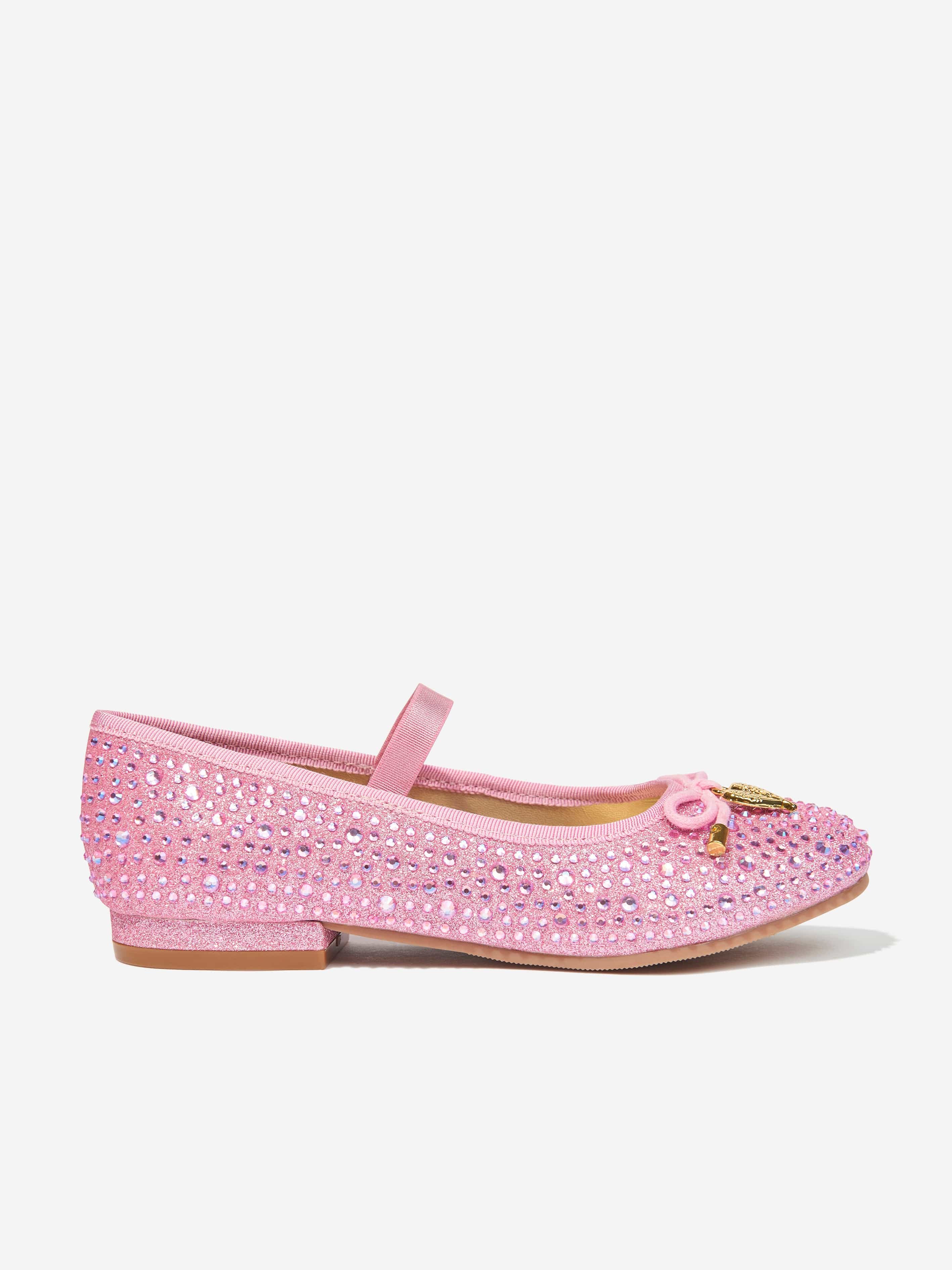 Girls Maya Crystal Pumps in Pink