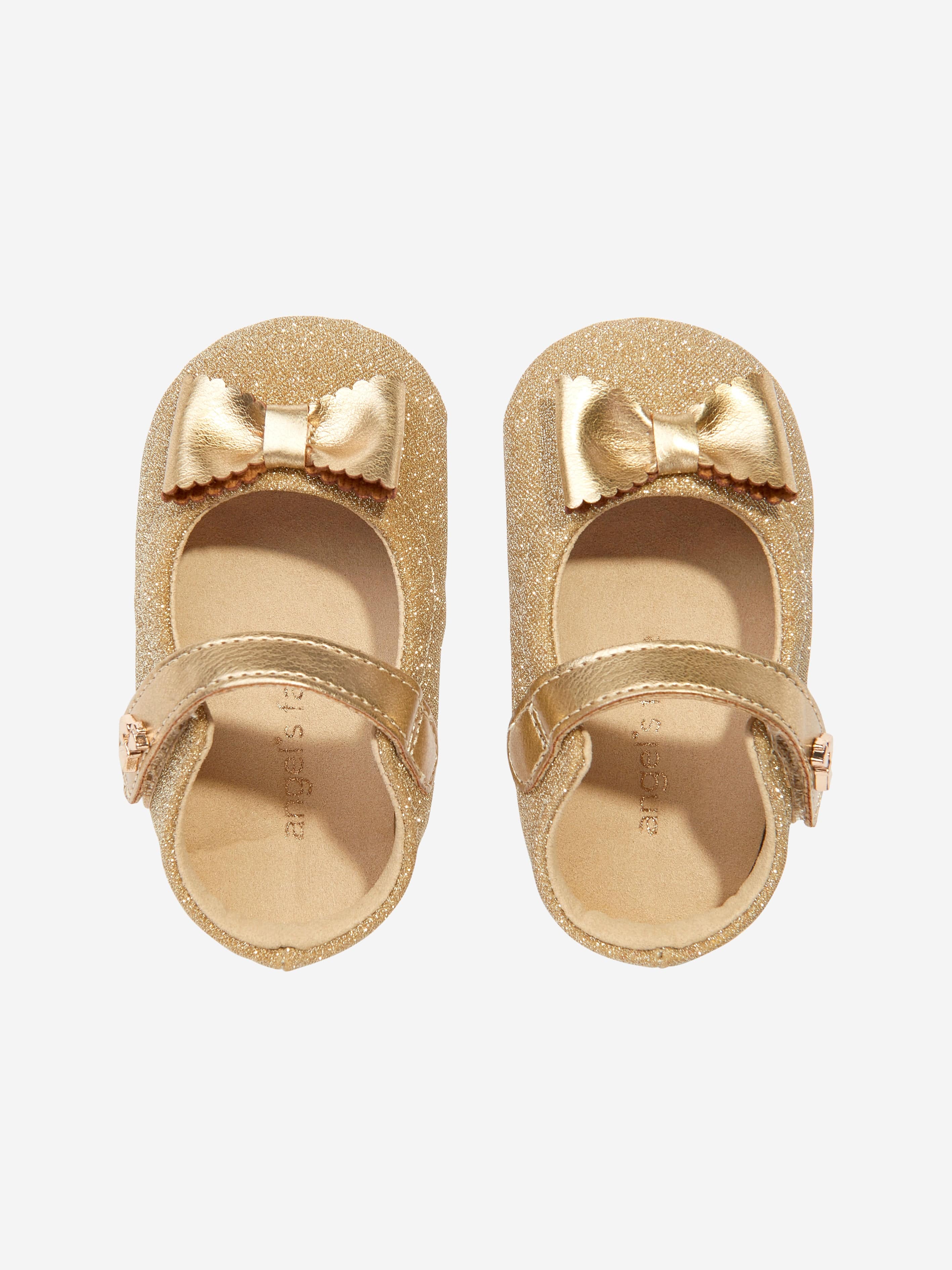 Baby Girls Maxine Glitter Shoes in Gold