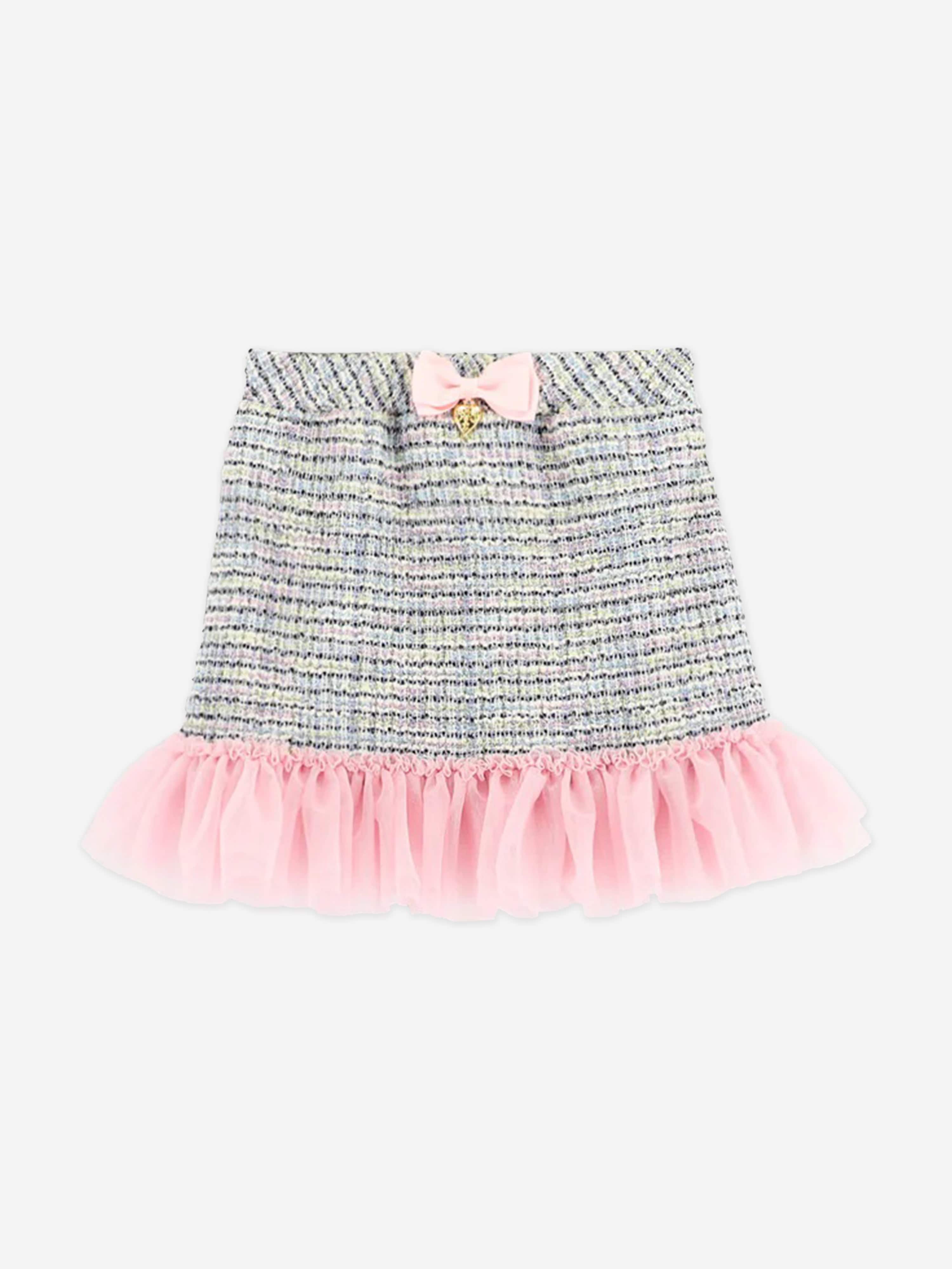 Girls Marylou Jacket and Skirt Set in Blue