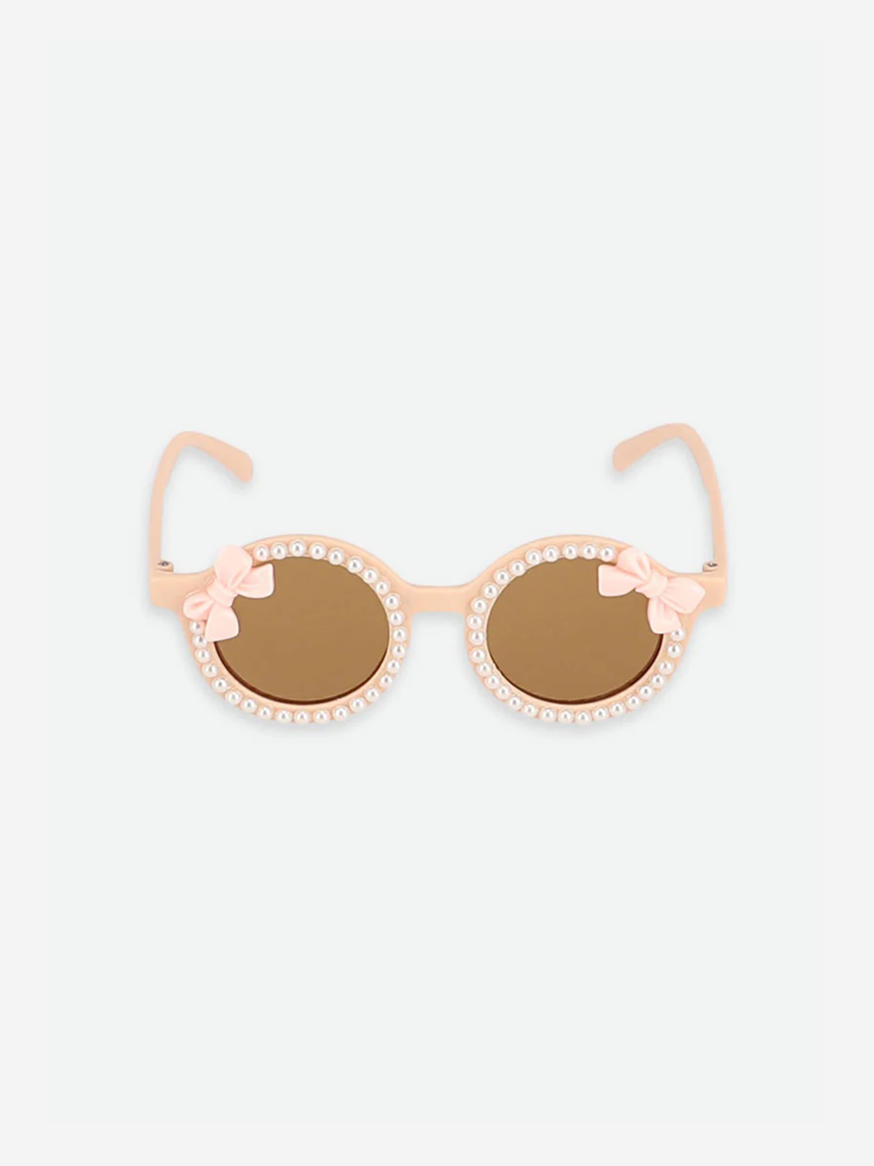 Angels Face Girls Paige Pearl Bow Sunglasses in Pink