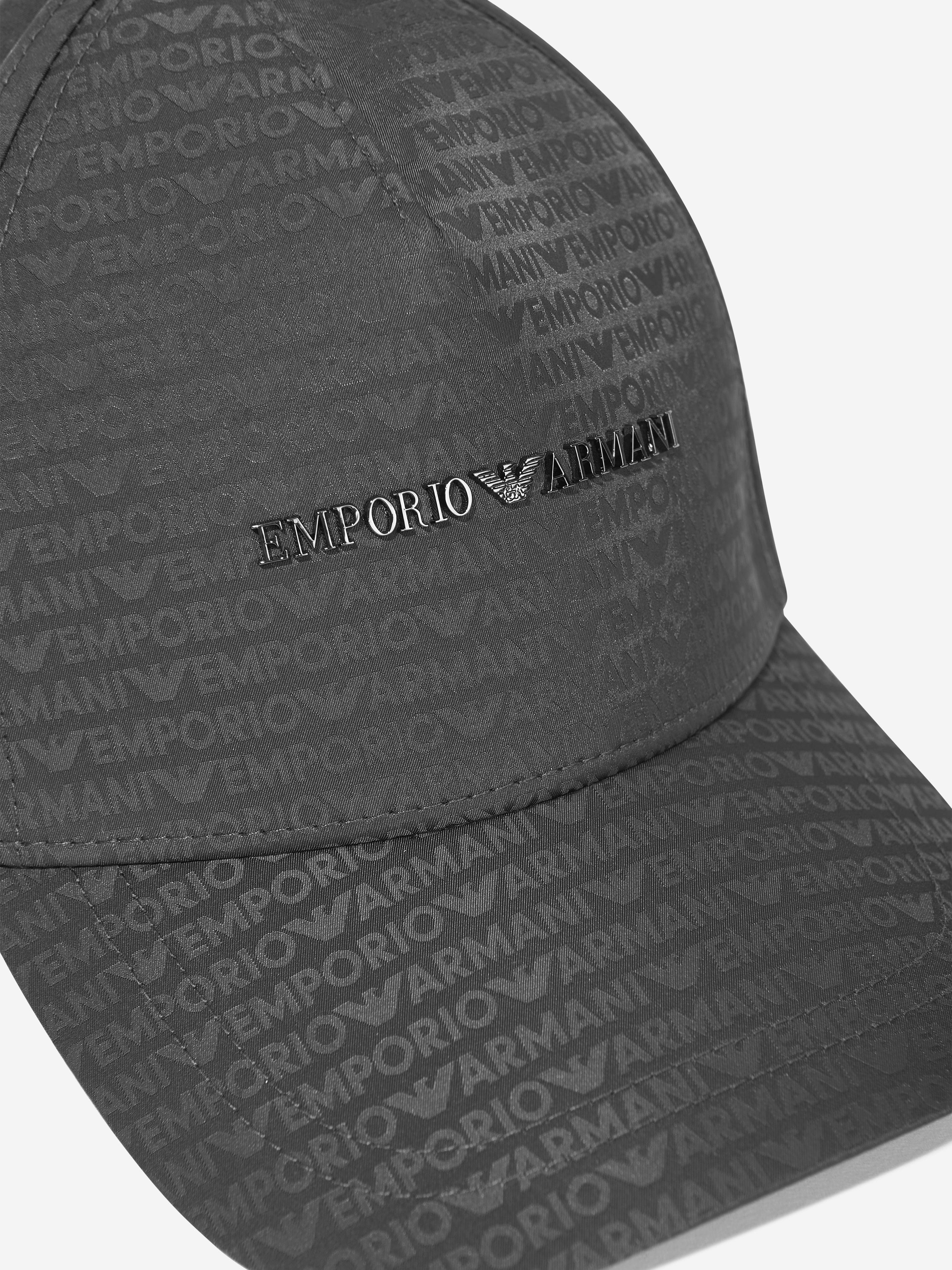 Emporio Armani Boys Logo Baseball Cap in Green