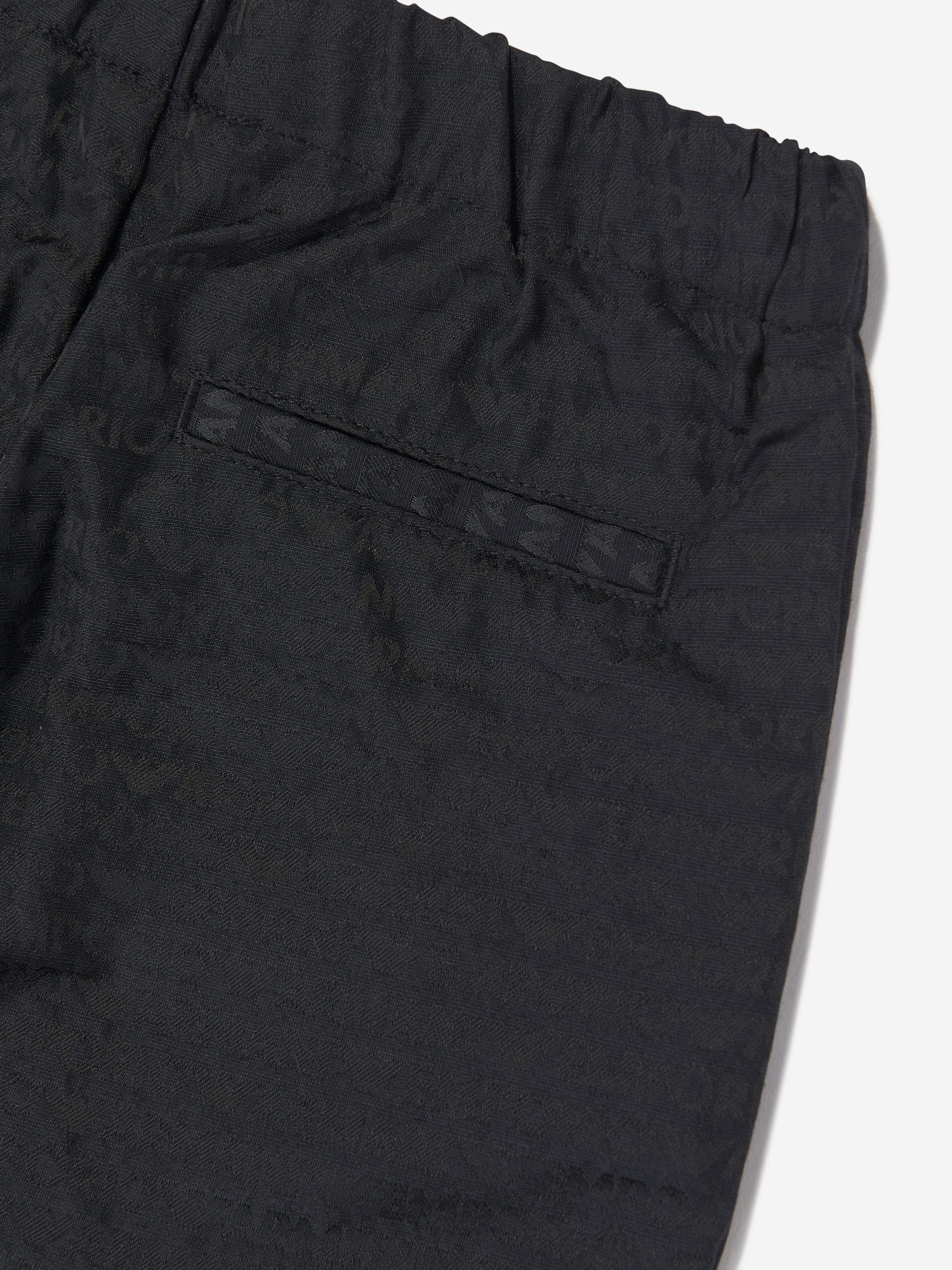 Emporio Armani Boys Branded Trousers in Navy