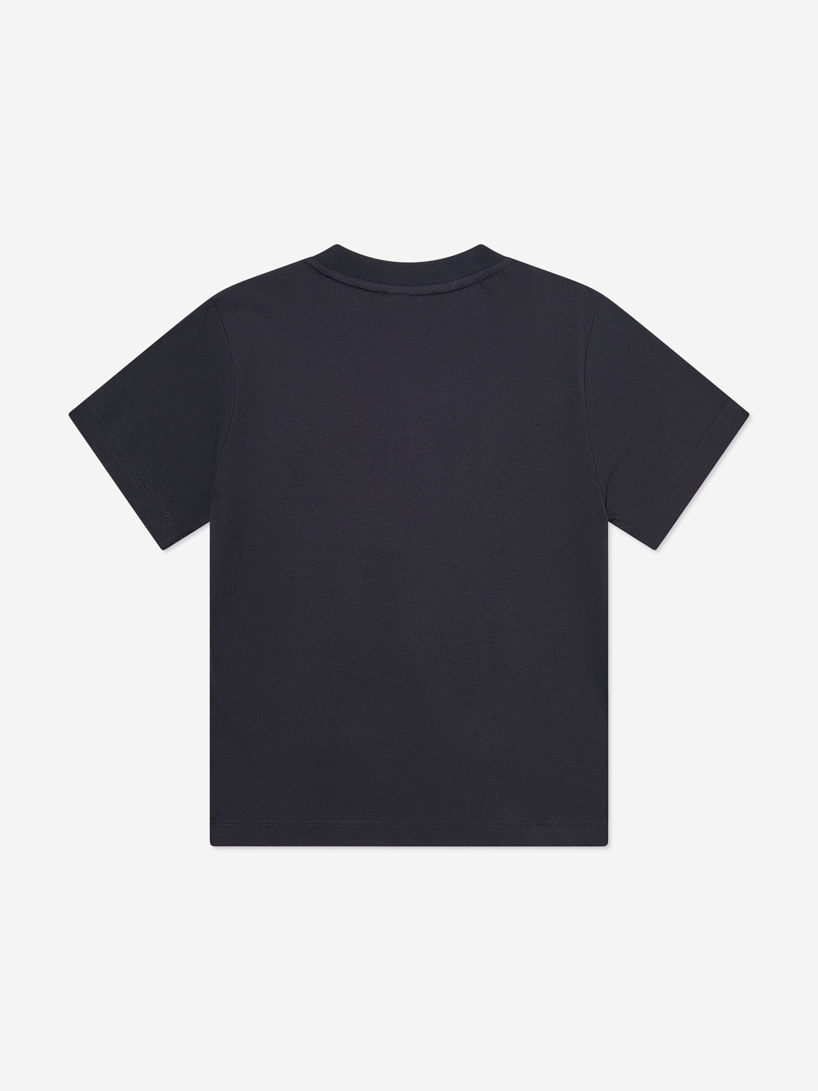 Emporio Armani Boys Logo T-Shirt in Navy