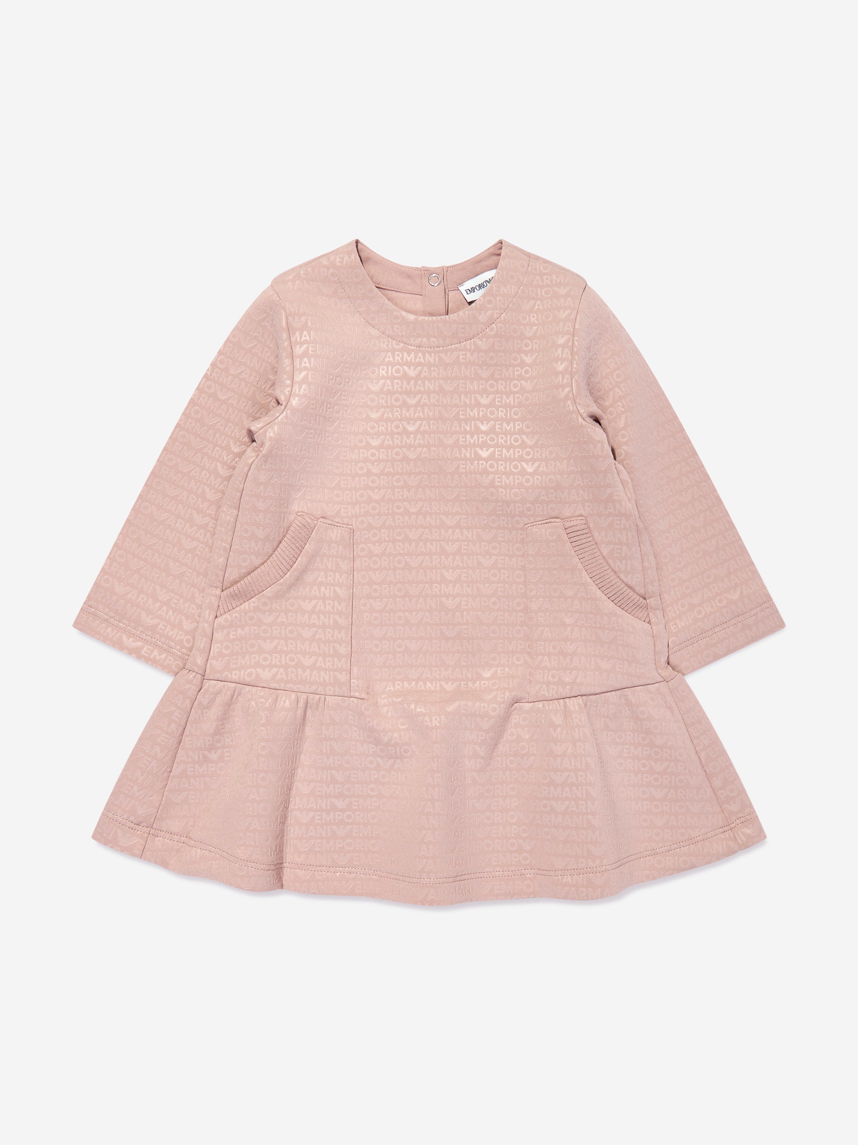 Baby Girls Logo Dress in Pink