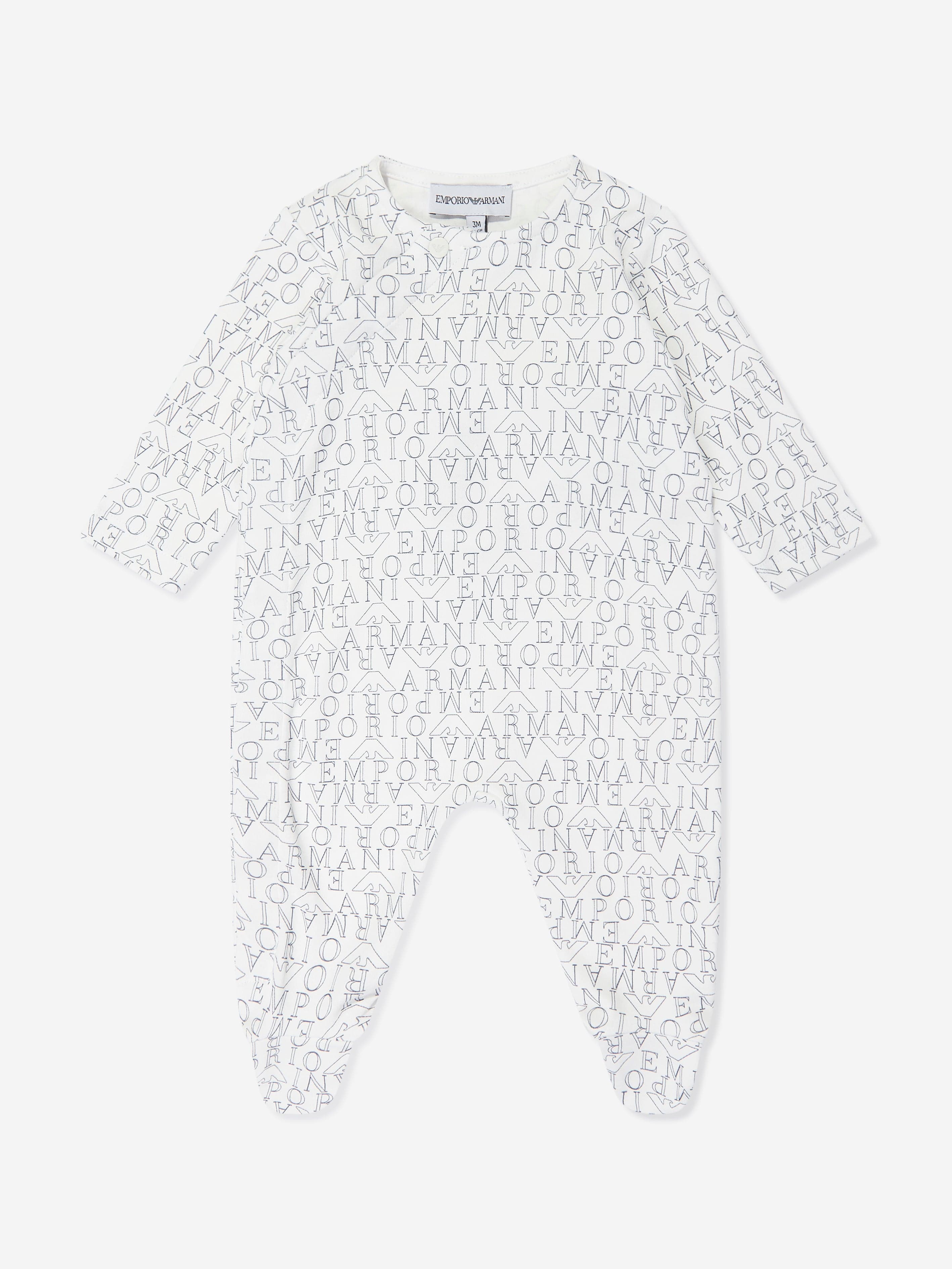 Emporio Armani Baby Boys Babygrow Gift Set in Blue