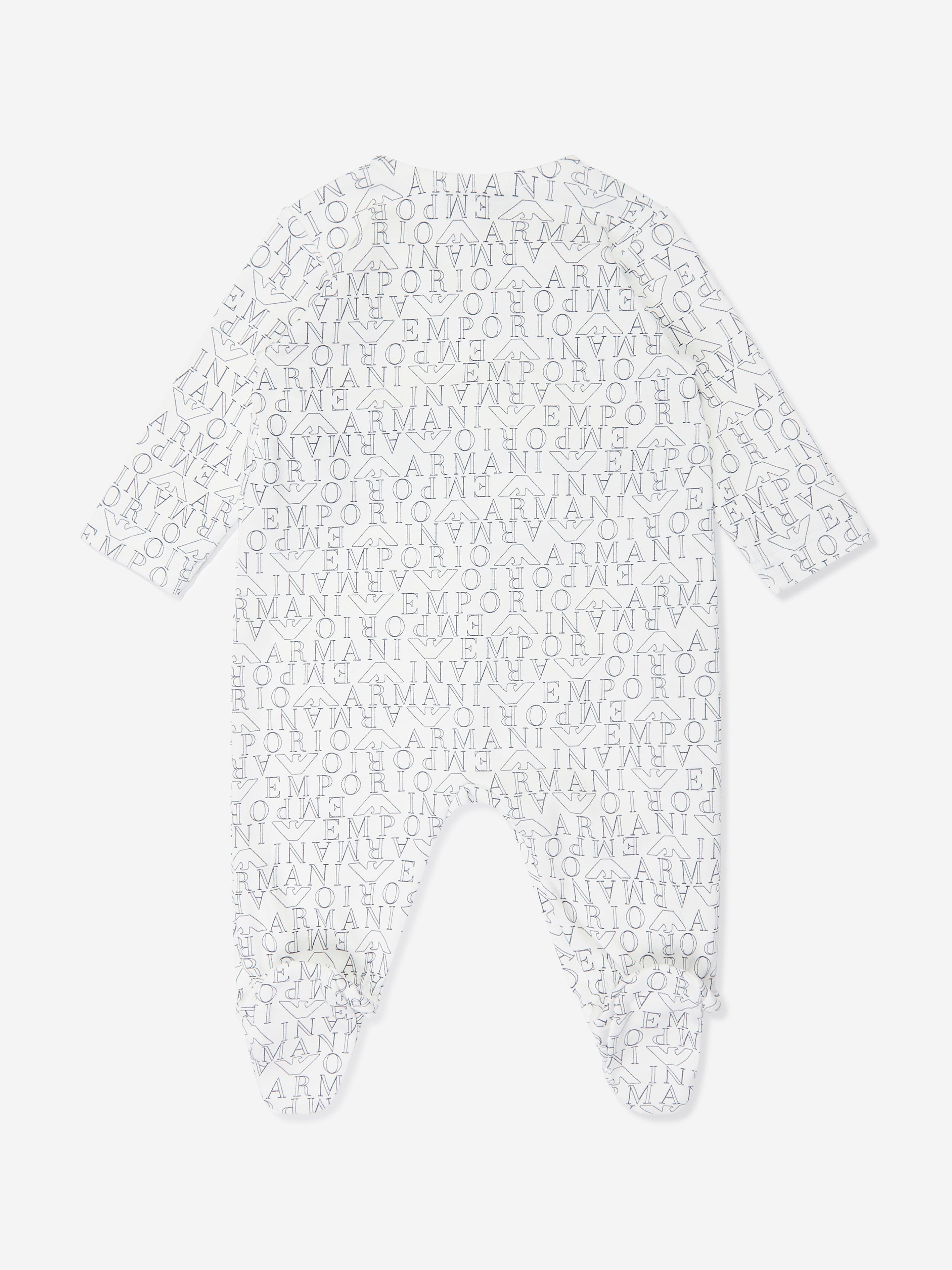 Emporio Armani Baby Boys Babygrow Gift Set in Blue