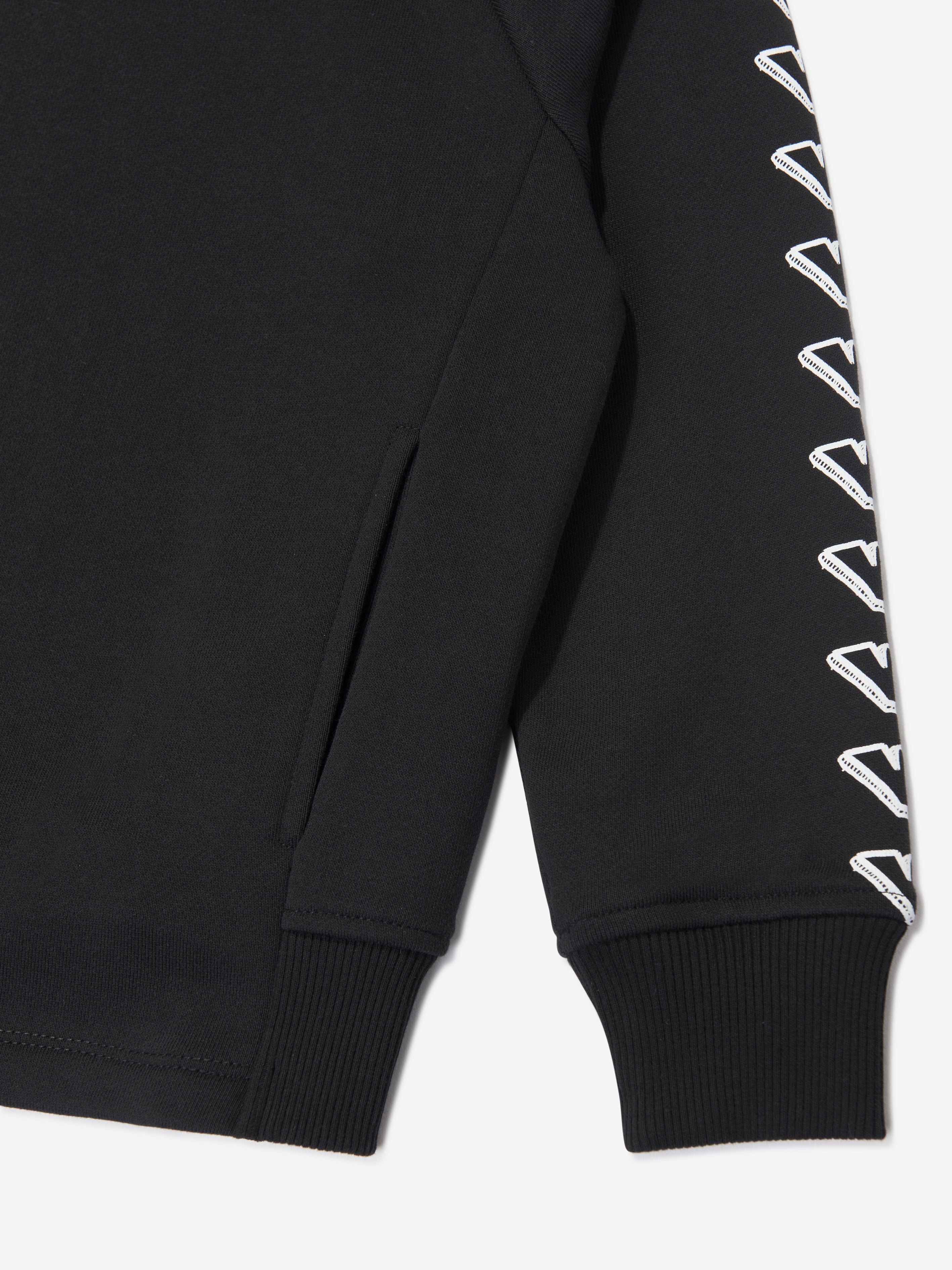 Emporio Armani Boys Logo Sweatshirt in Black