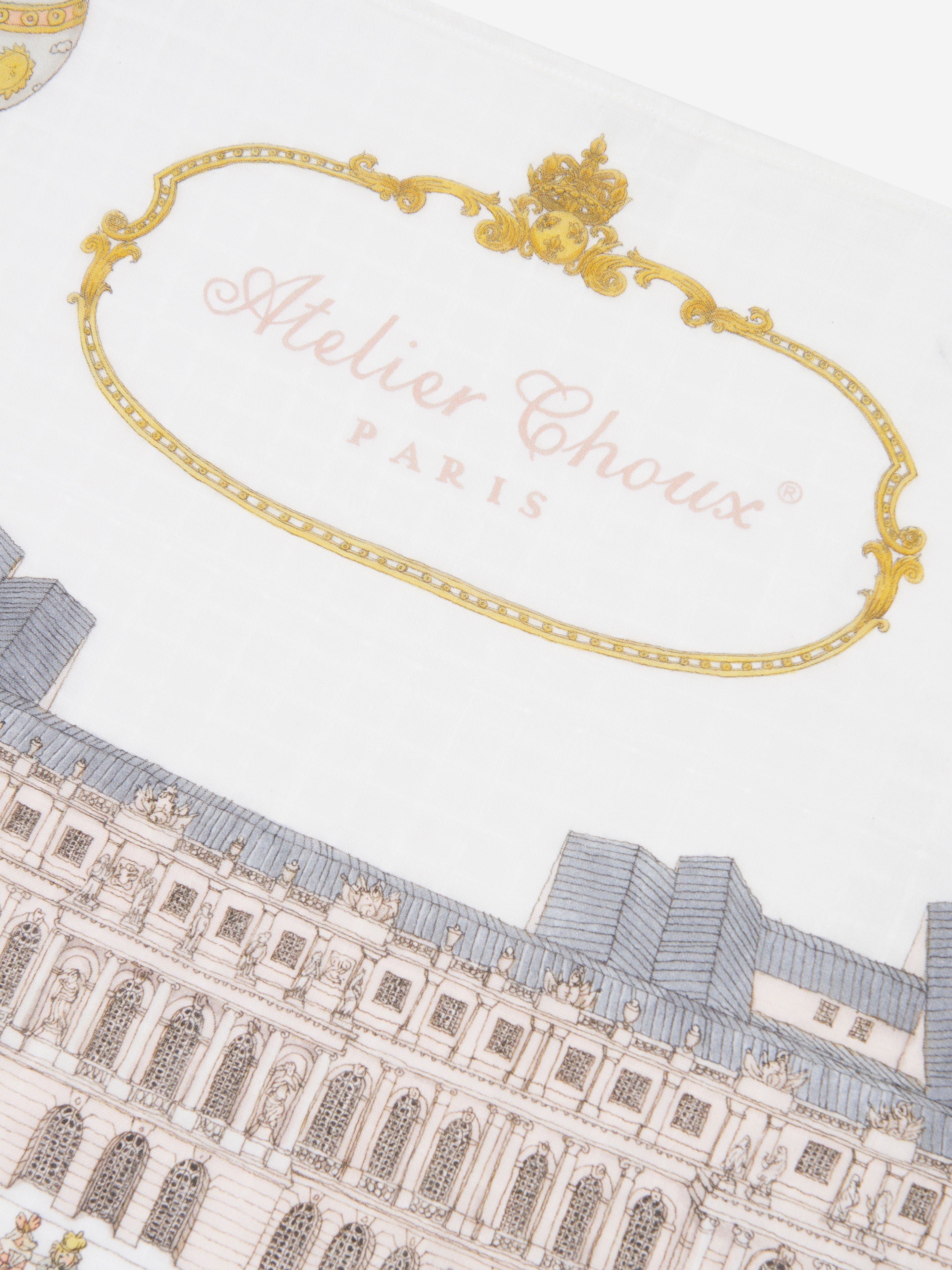 Atelier Choux Baby New Versailles Swaddle in White