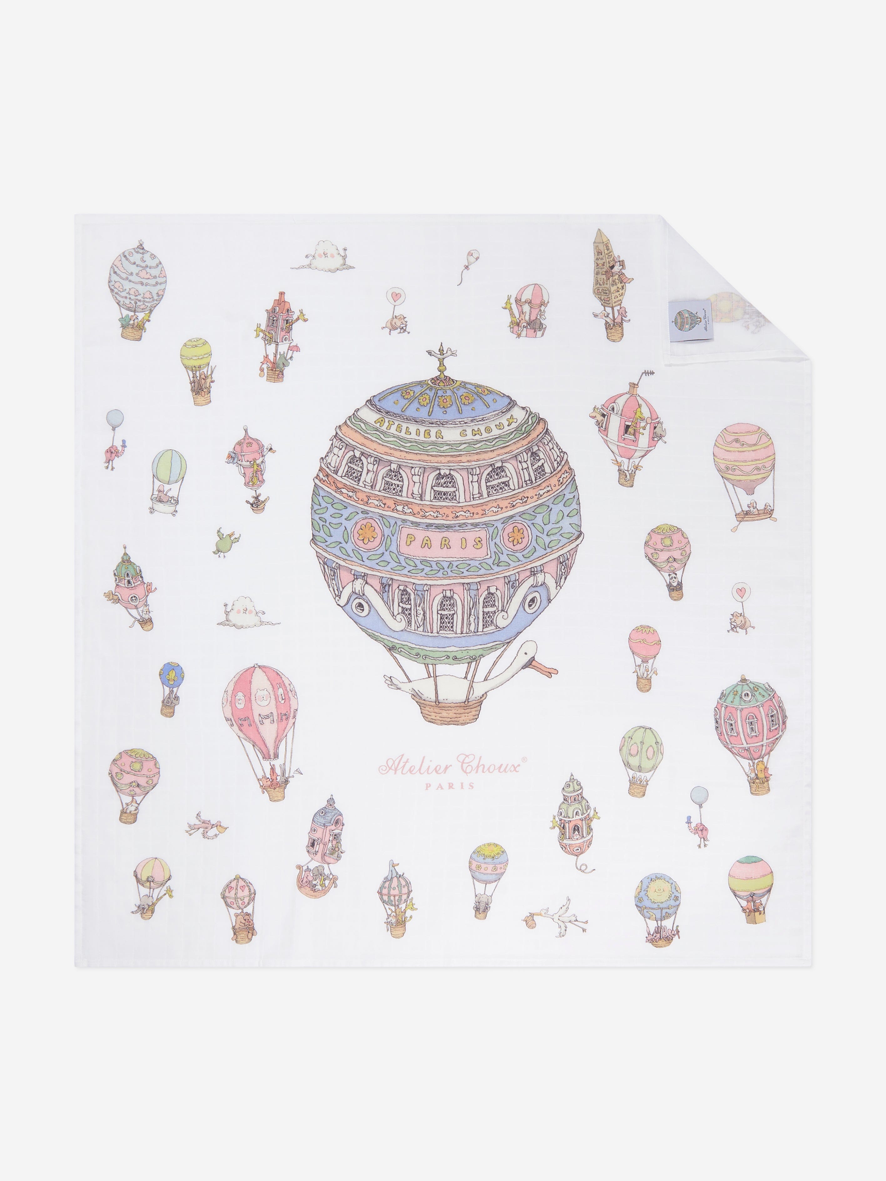 Atelier Choux Baby Carousel Luxury Gift Set in White