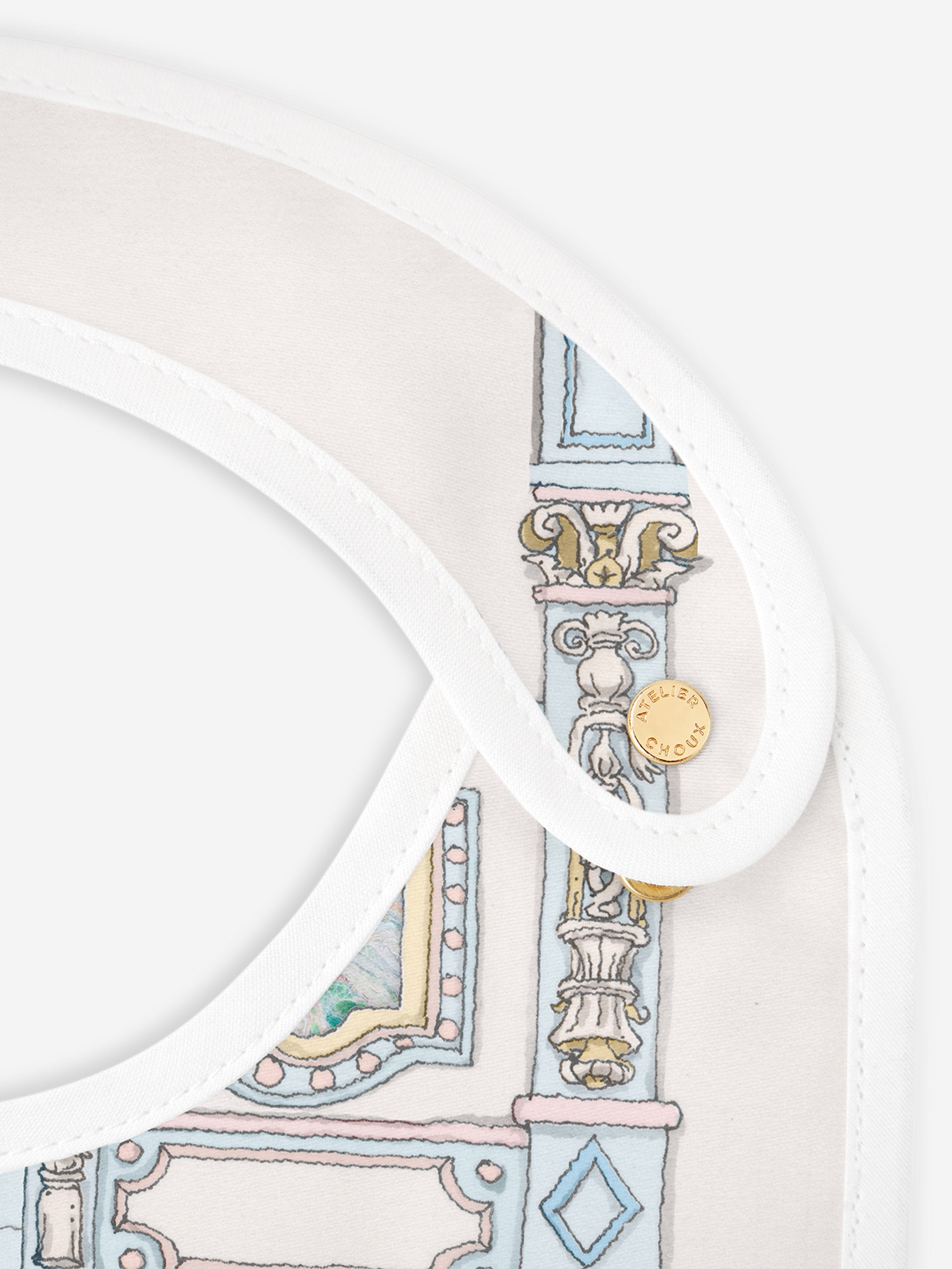 Atelier Choux Baby Boys Château Choux™ Satin Bib in Blue