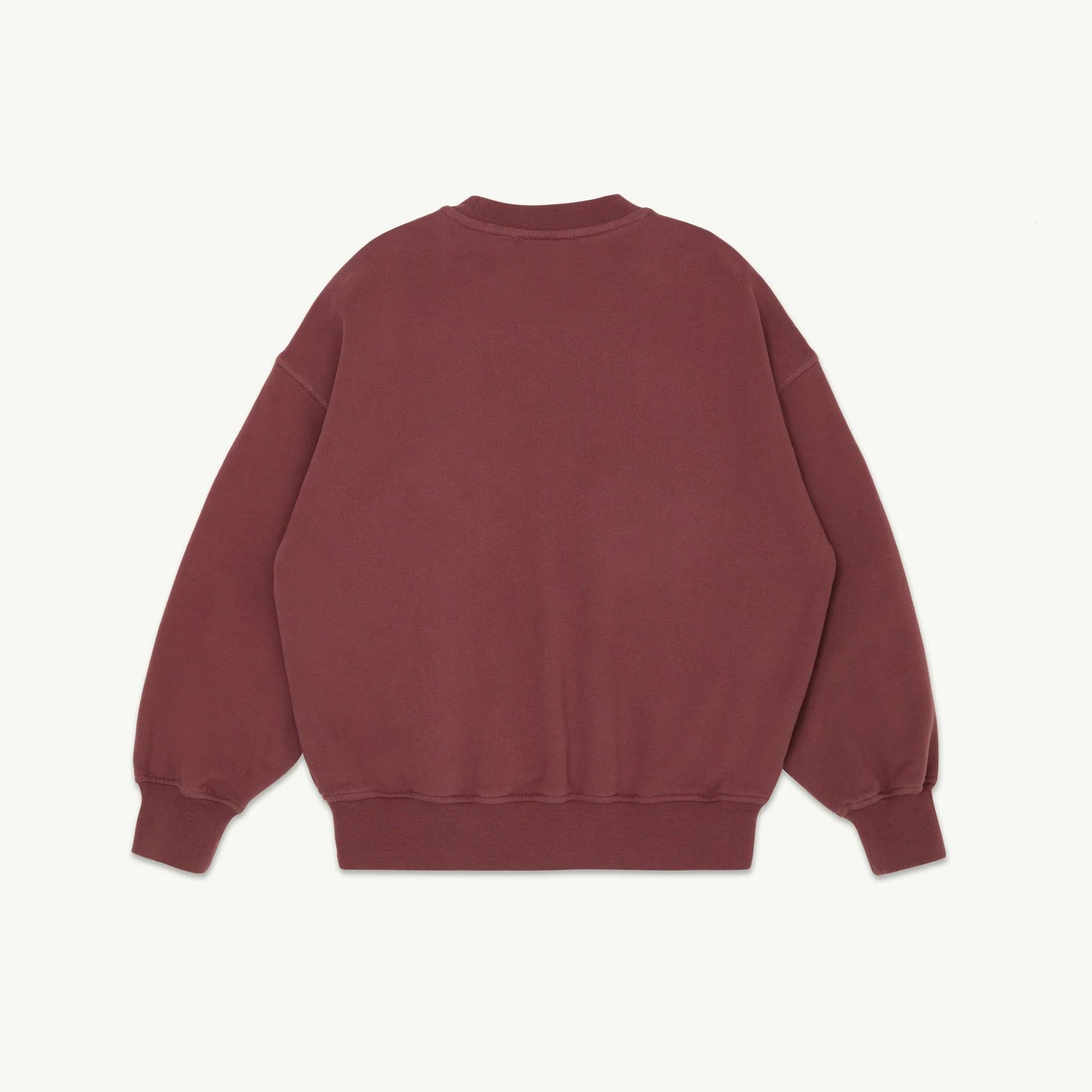 Boys & Girls Wine Red Cotton Sweatshirt