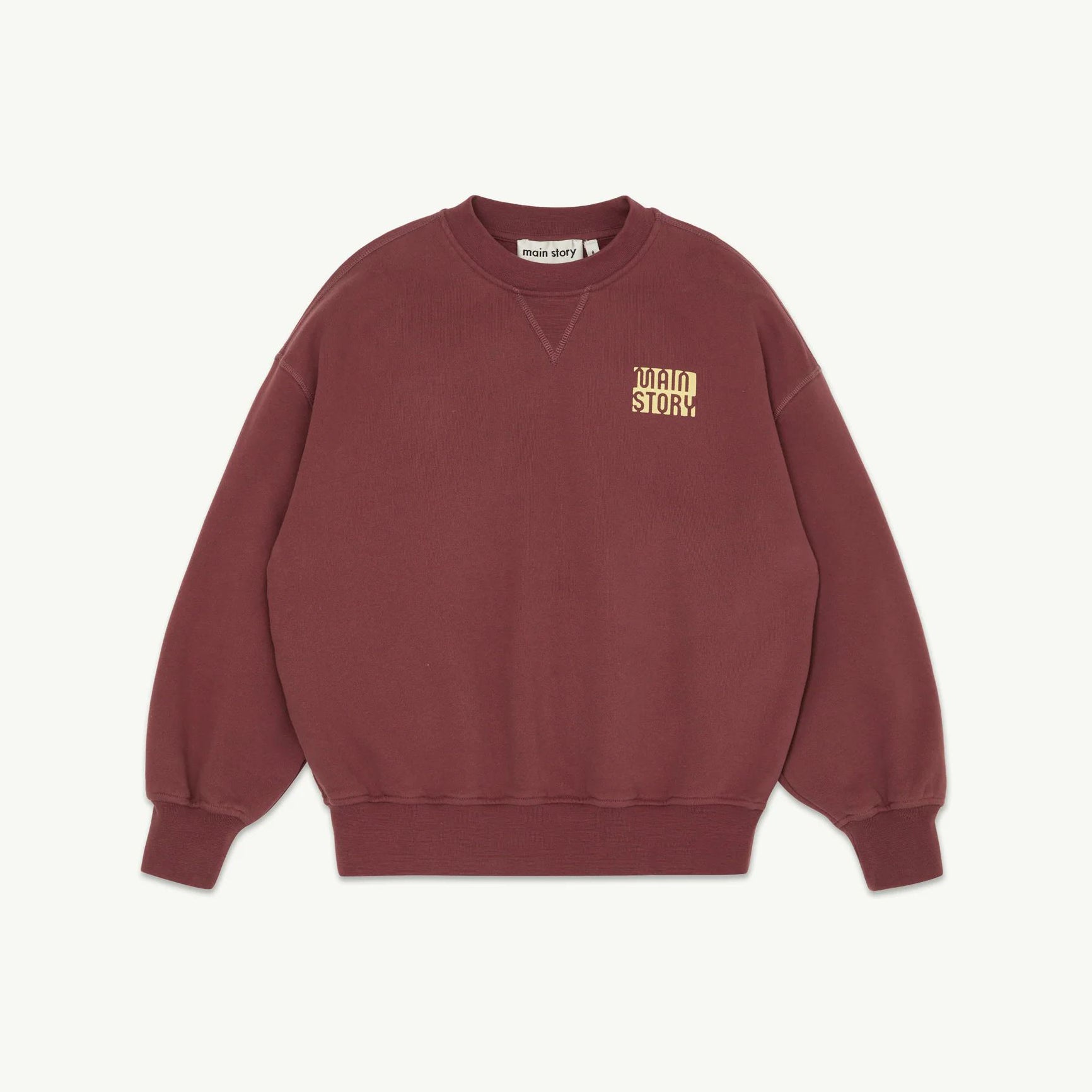 Boys & Girls Wine Red Cotton Sweatshirt