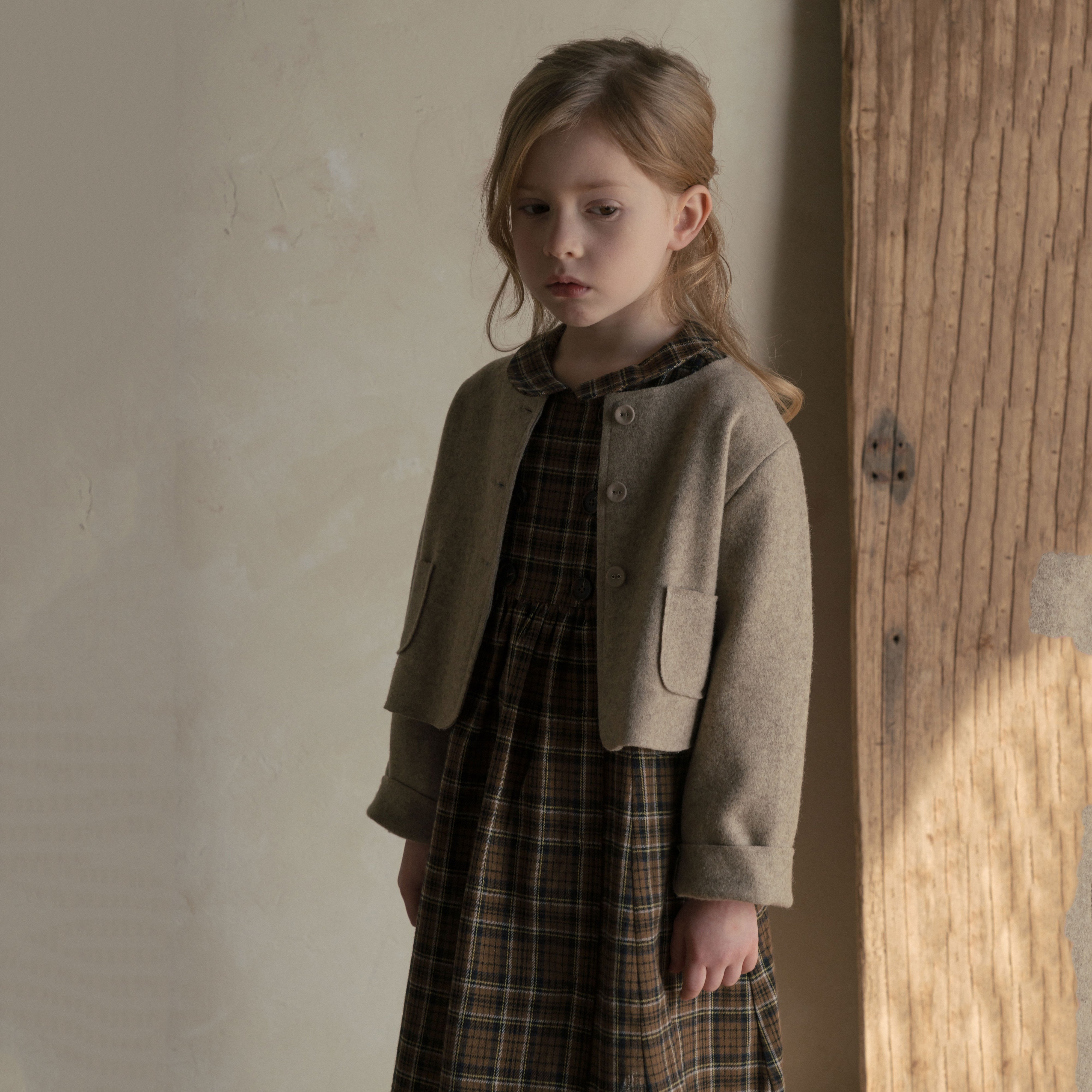 Girls Beige Jacket