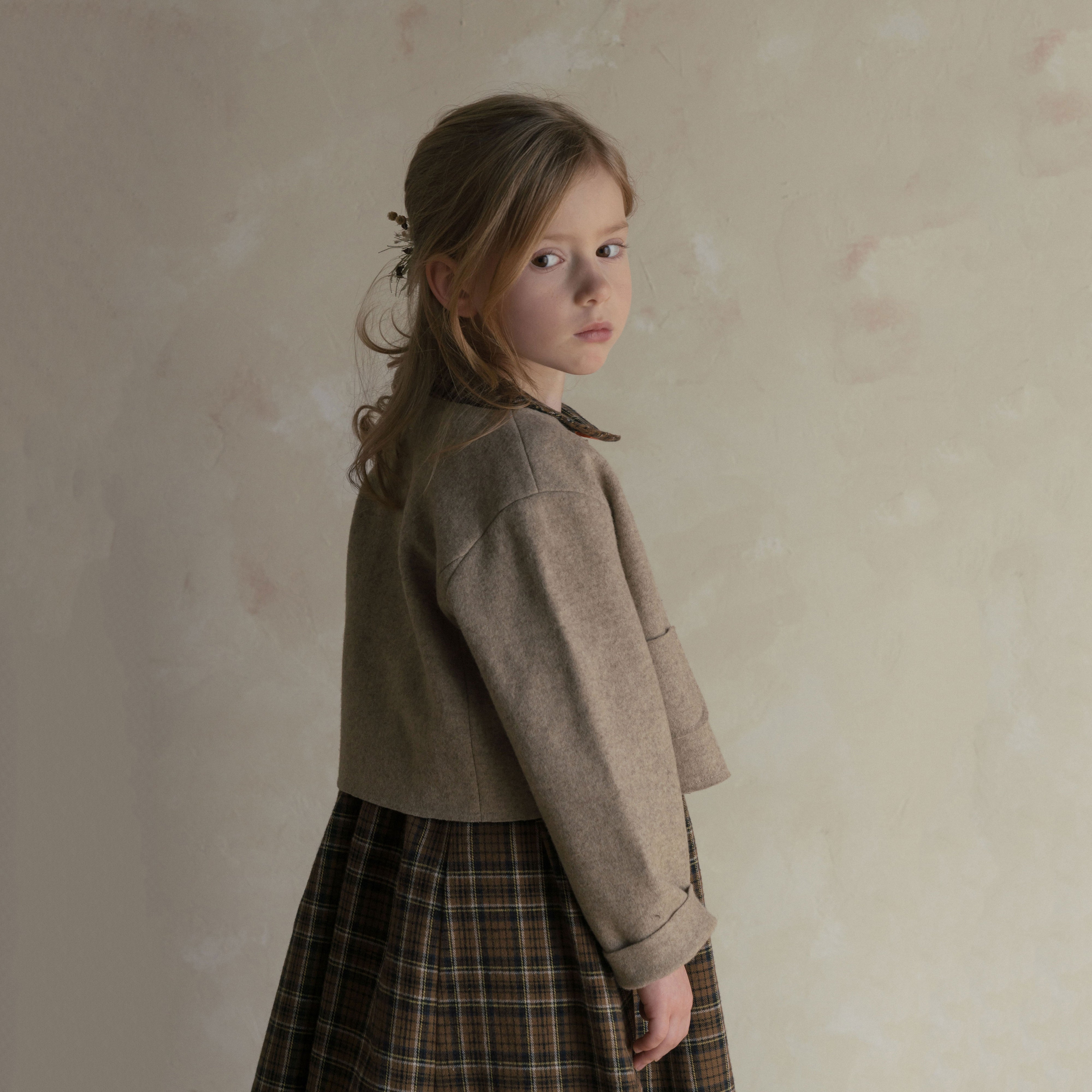 Girls Beige Jacket