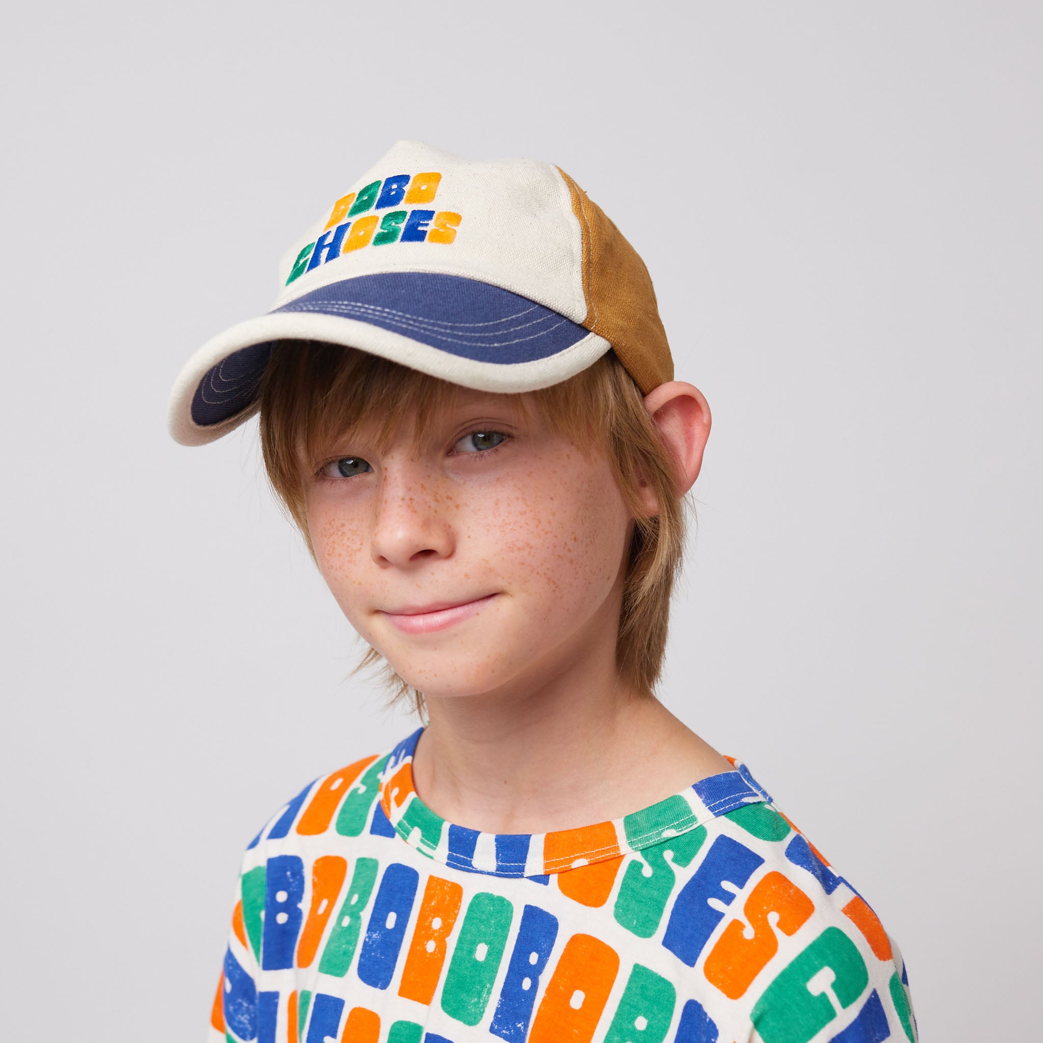 Boys & Girls Colorful Printed Logo Hat