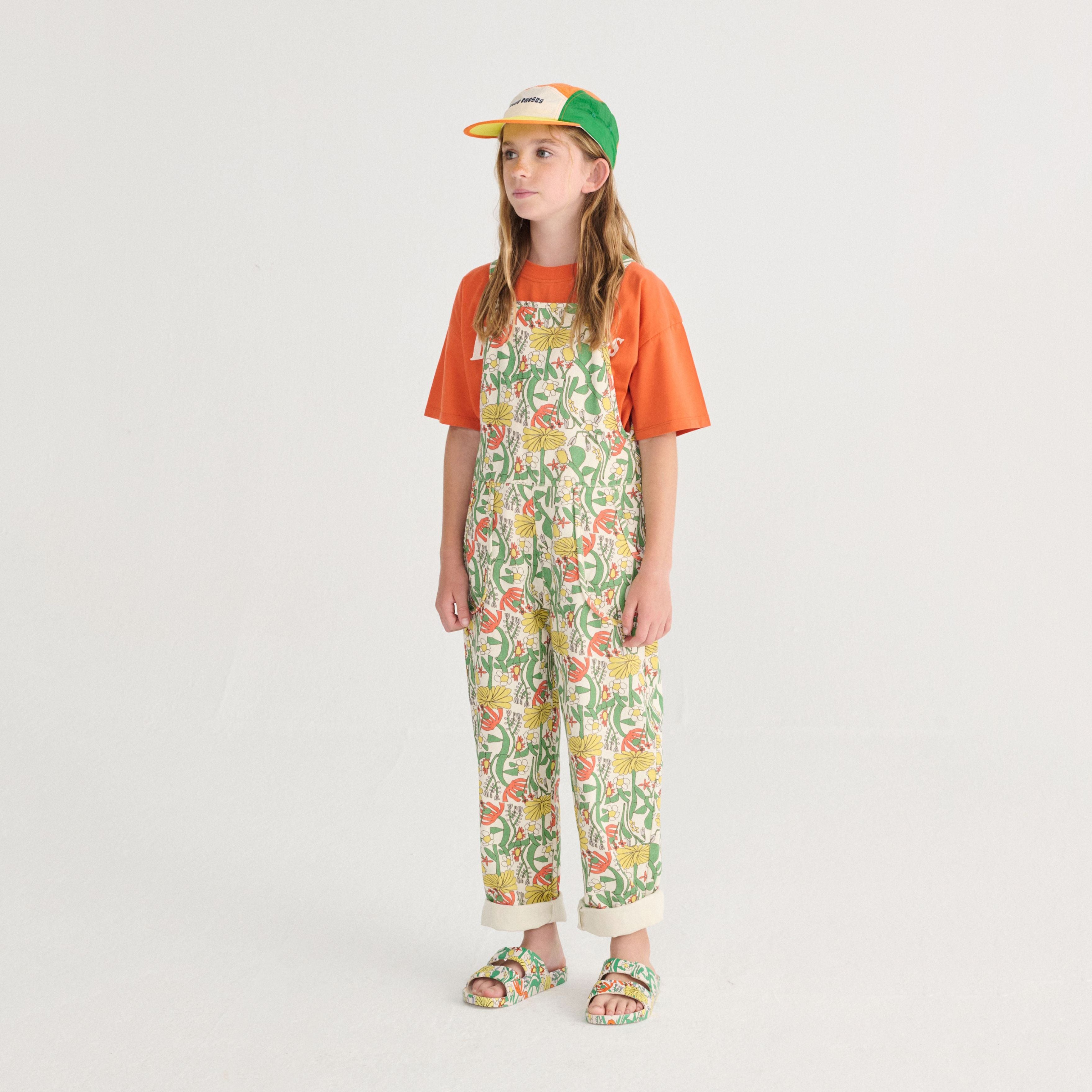 Boys & Girls Orange Logo Cotton T-Shirt