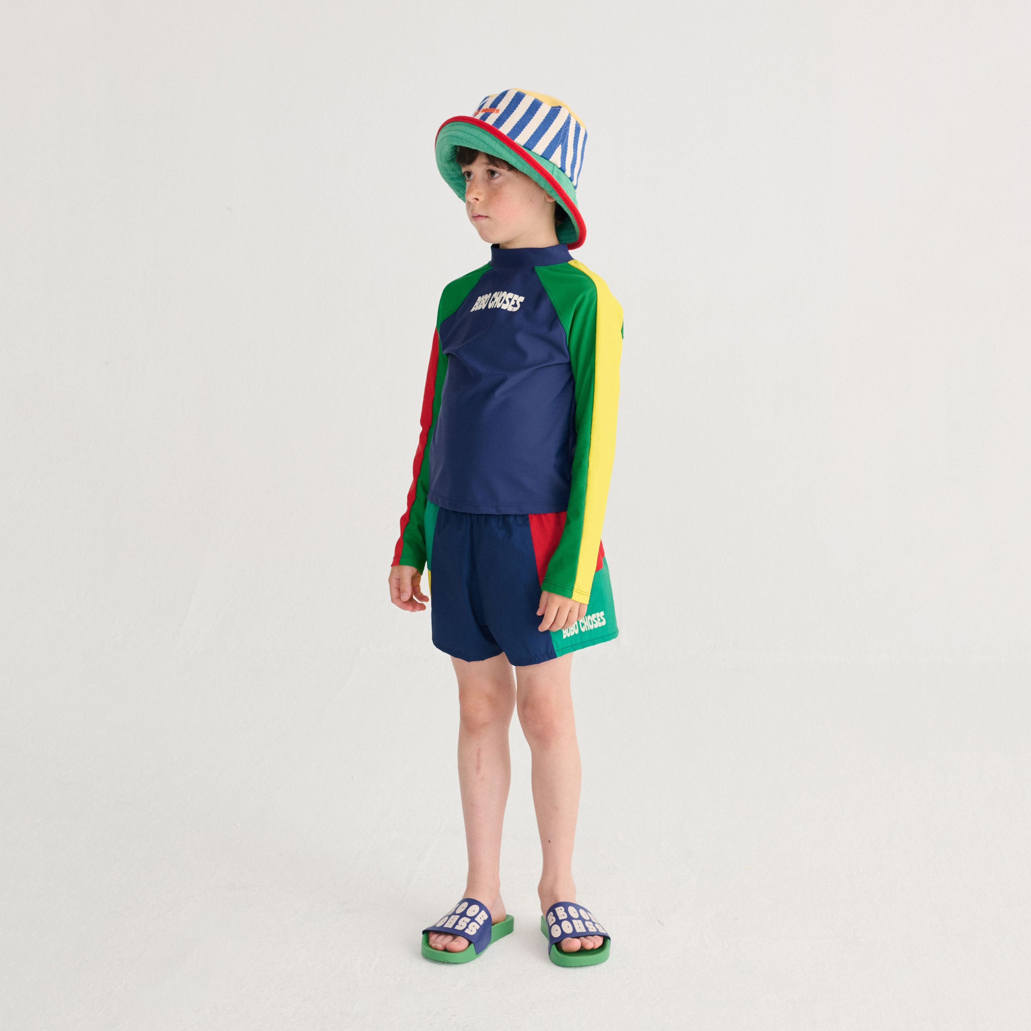 Boys Multicolor Logo Swim T-Shirt
