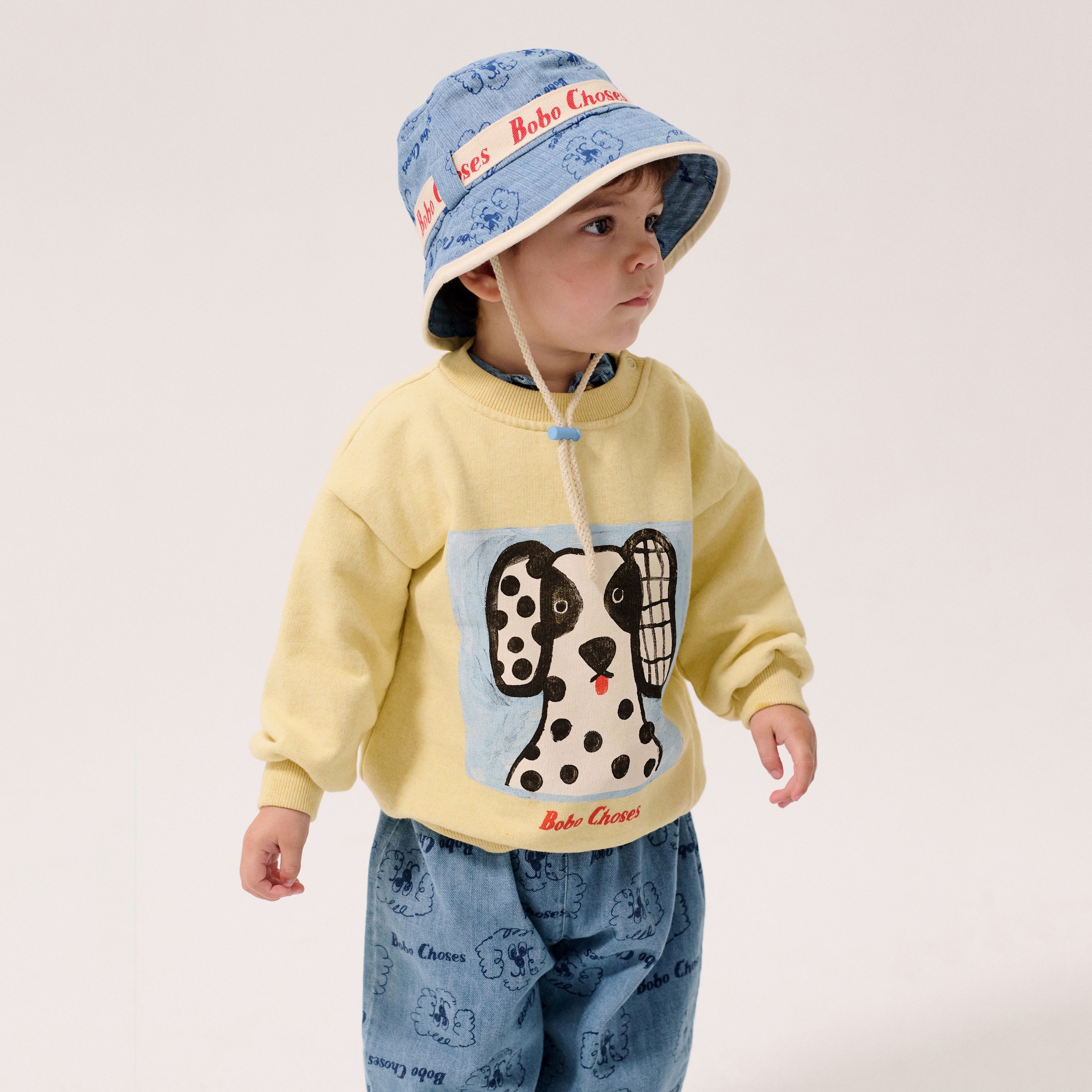 Baby Boys & Girls Light Blue Denim Bucket Hat