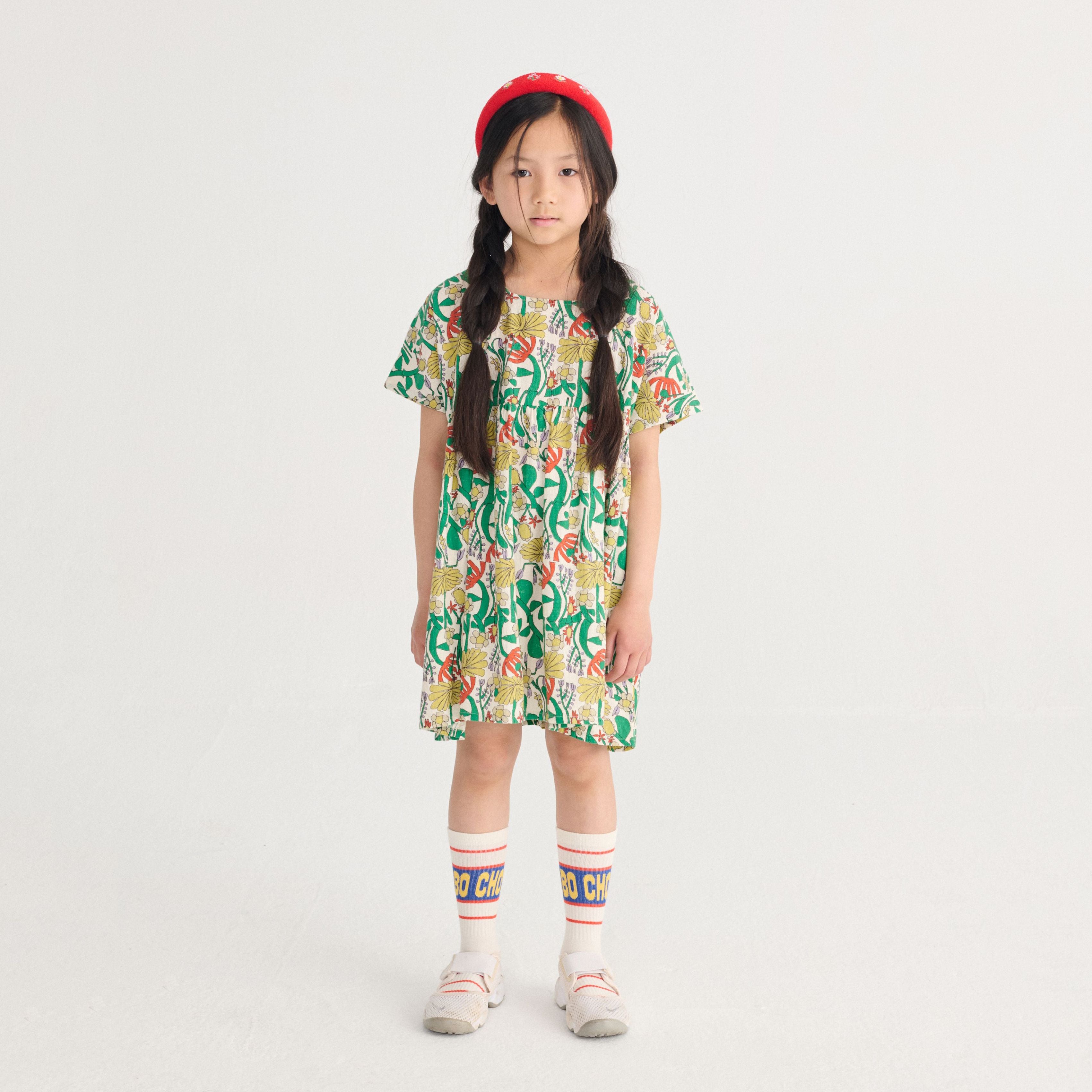 Boys & Girls Beige Logo Cotton Socks