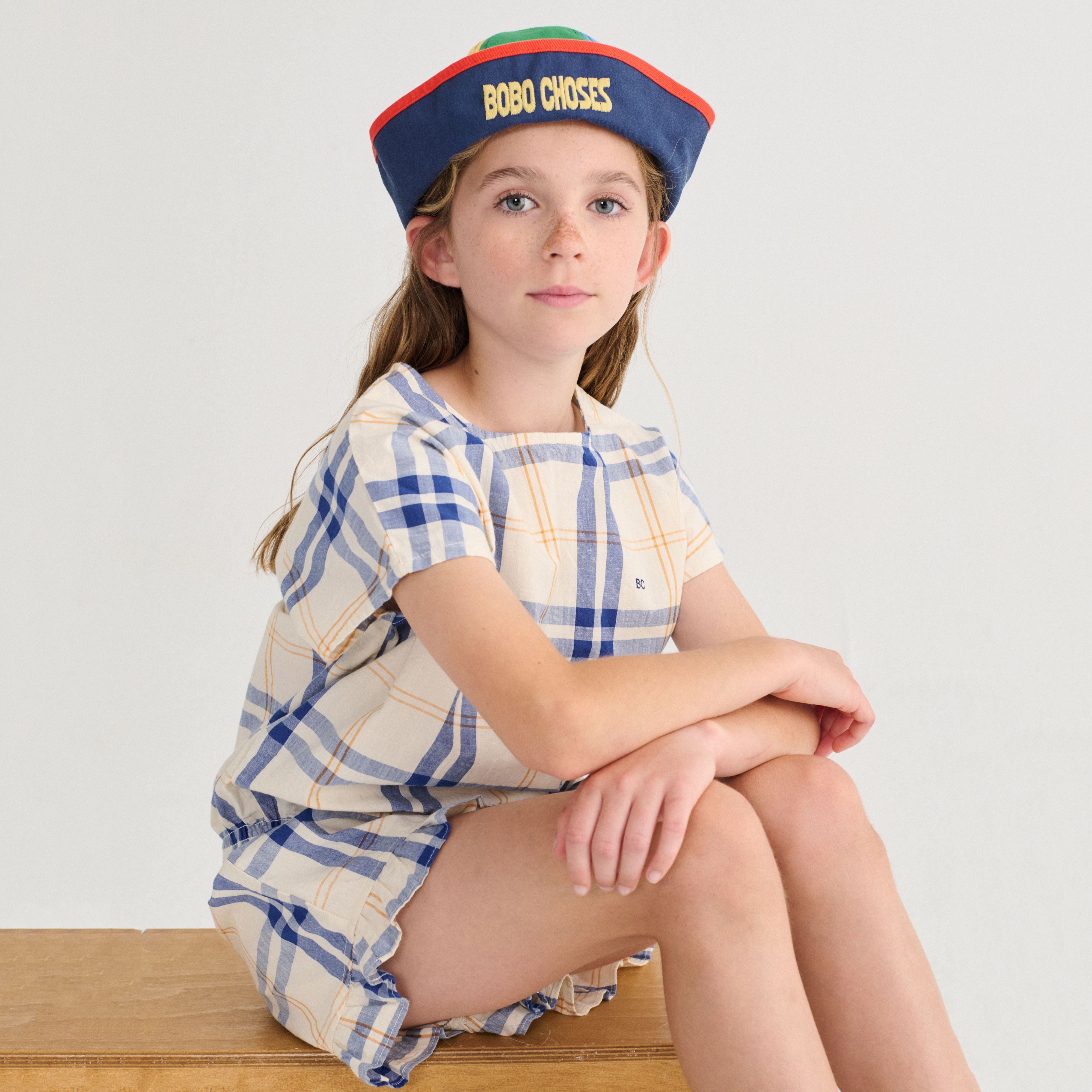 Boys & Girls Multicolor Logo Sailor Hat