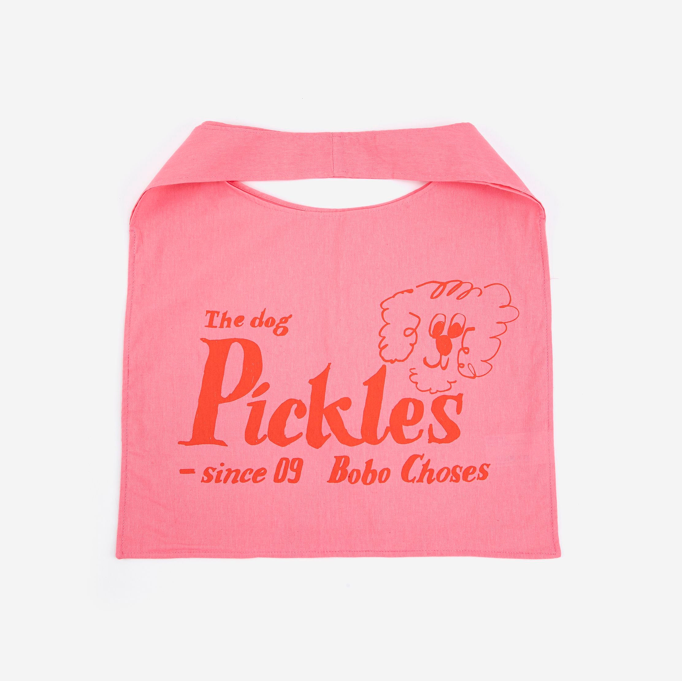 Pink Pickles The Dog Tote Bag(Height 36 x Width 39cm)