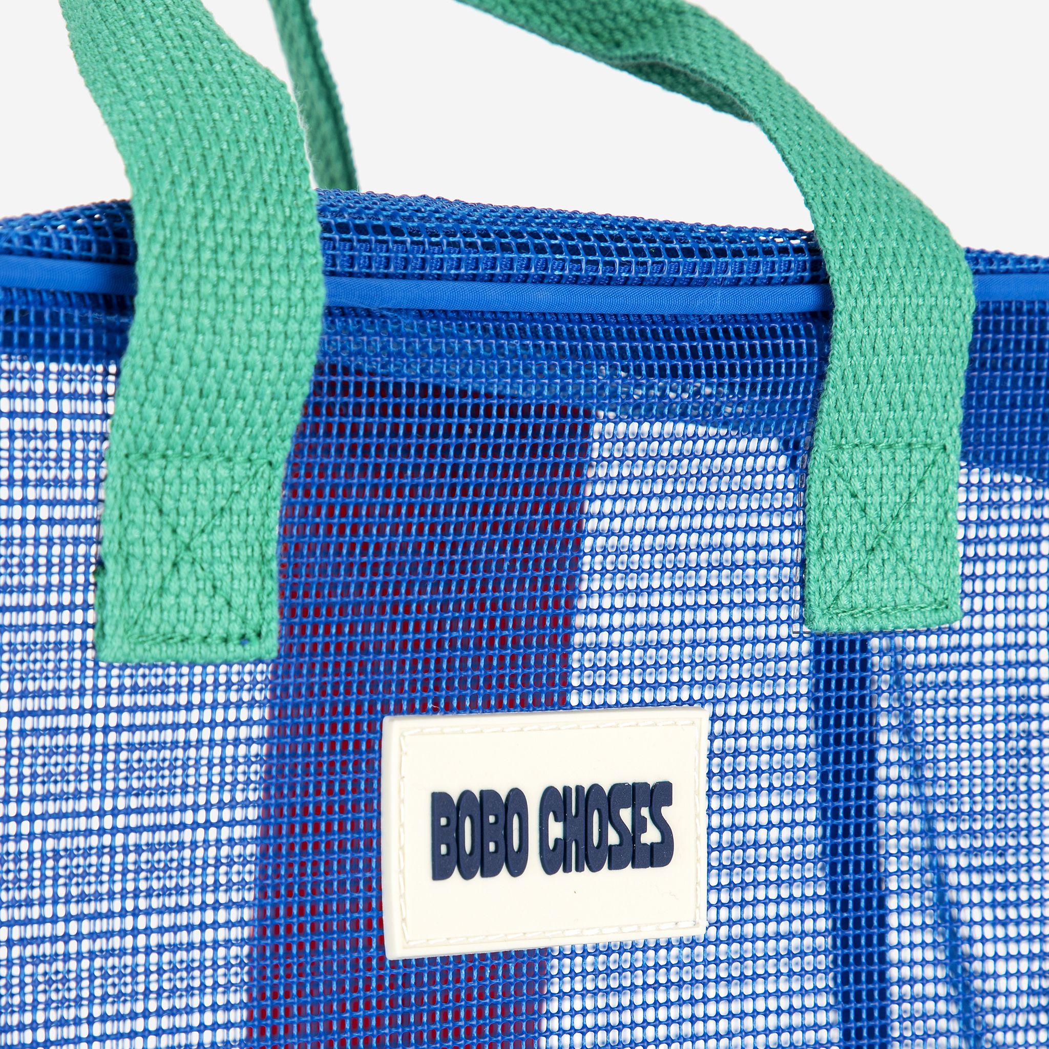 Boys & Girls Blue Mesh Backpack(Height 28 x Width 22 x Depth 9 cm)